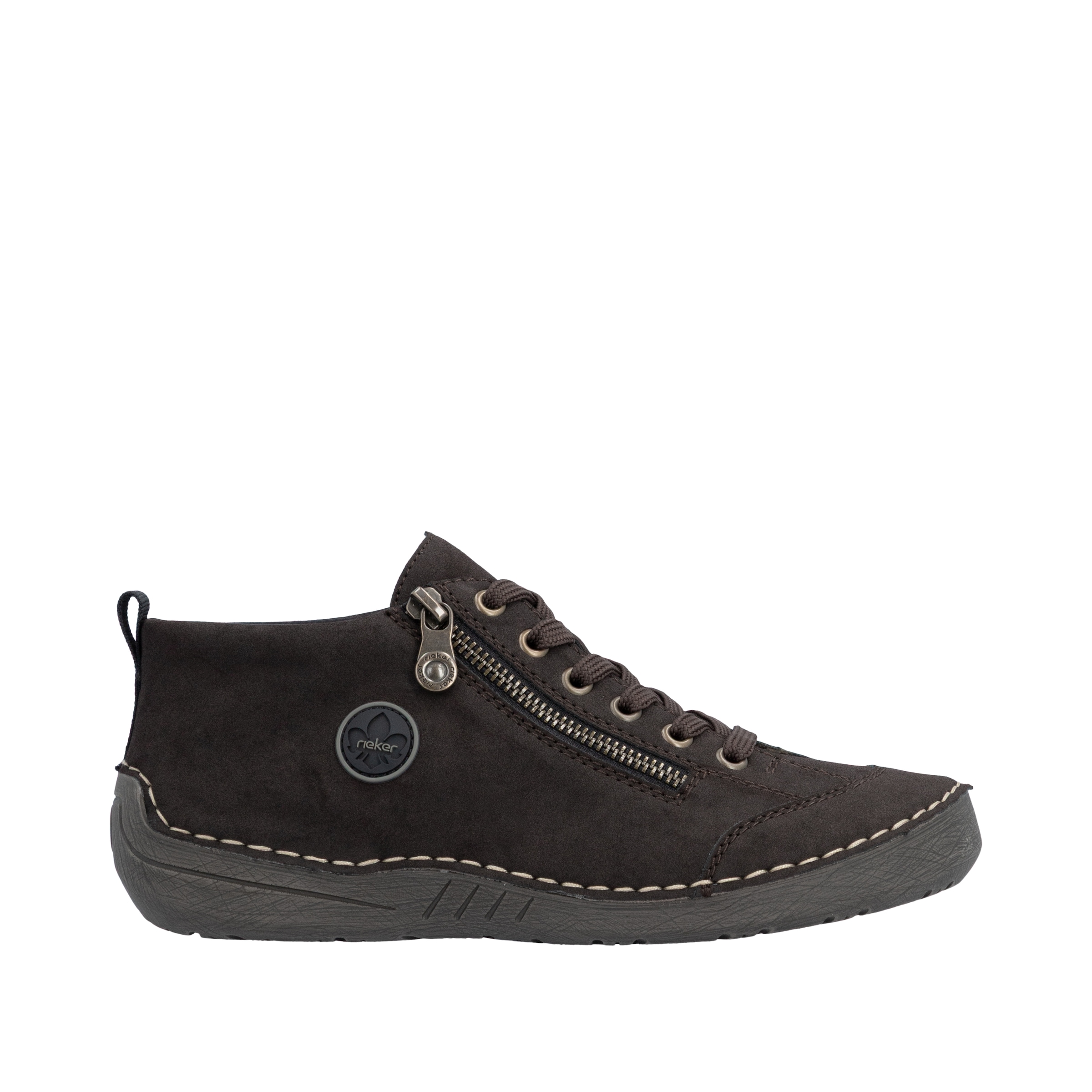 Rieker Schnürboots  Sneaker, Schnürschuh, Outdoorschuh mit Reißverschluss