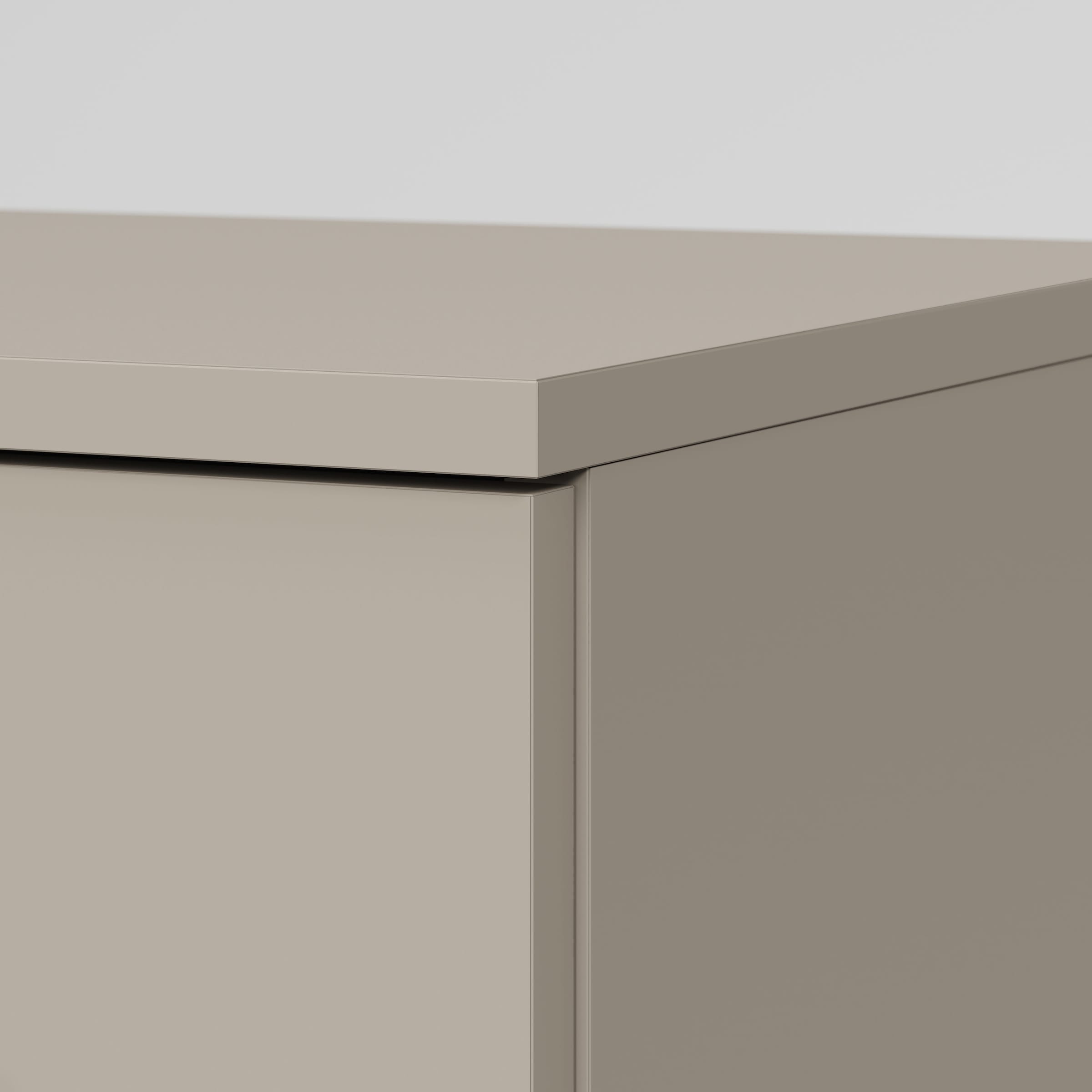INOSIGN Nachtkommode »Lagos, 2 Nachtschränke, 3 Schubladen, schwarze Griffe & Füße«, (Set, 2 St., 2 wunderschöne Nachttische im Set), modernes Design, B/T/H je 40/35/65 cm, pflegeleichte Oberfläche