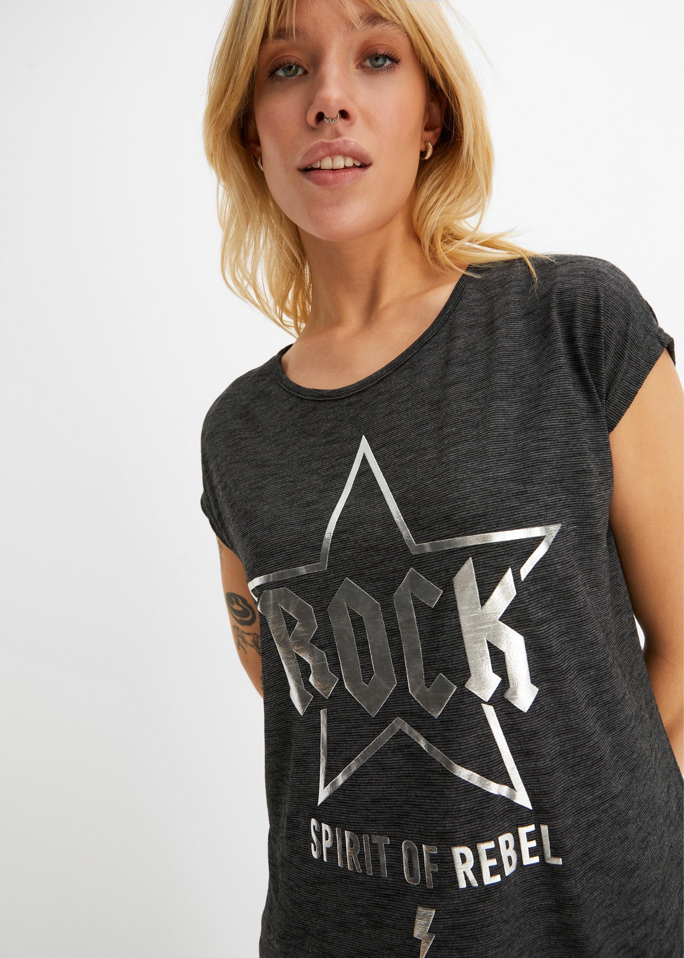 bonprix Longshirt Longshirt aus softem Viskose-Mix