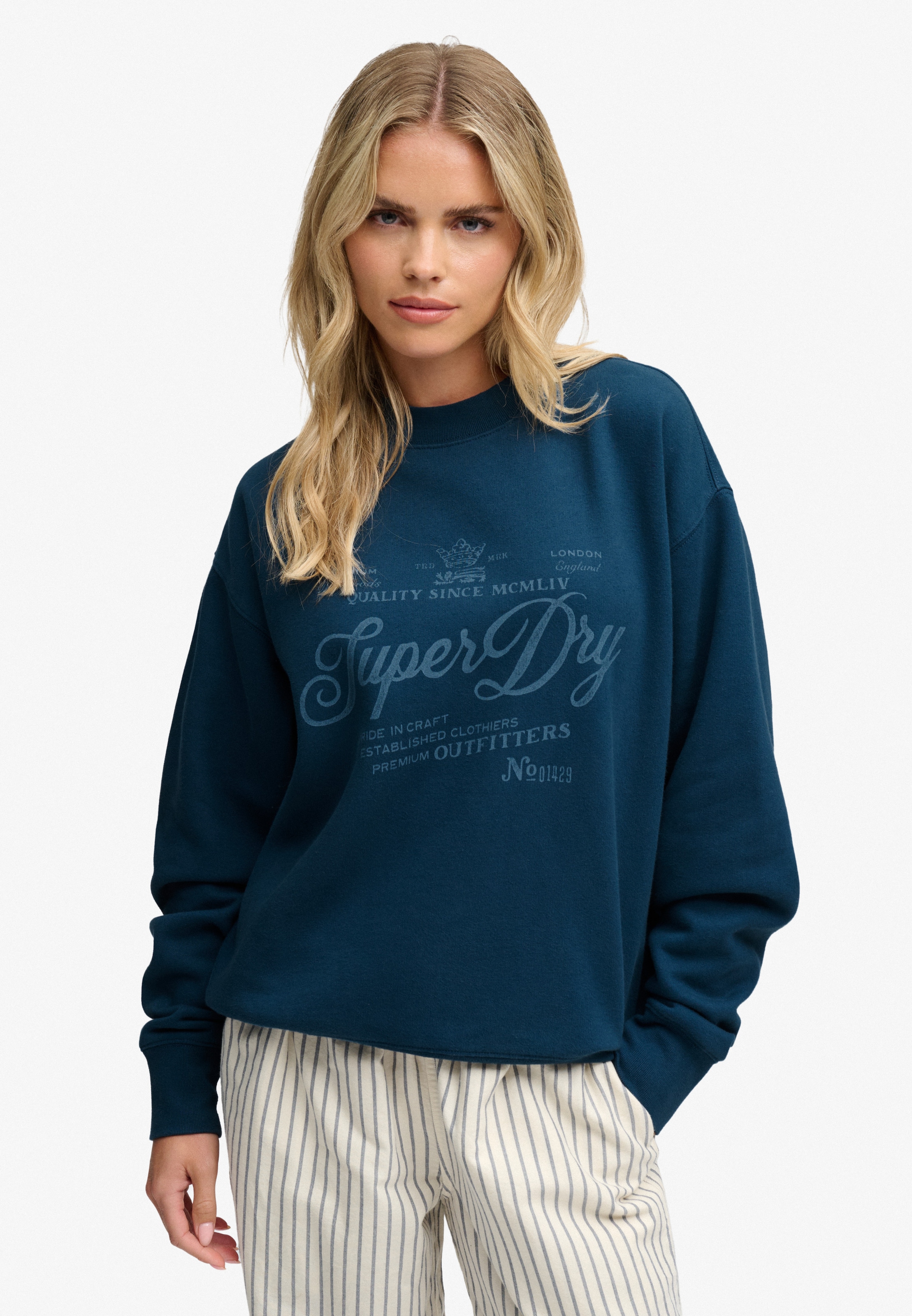 Superdry Sweatshirt »VINTAGE WORKWEAR CREW«, Baumwollmischung, relaxed fit
