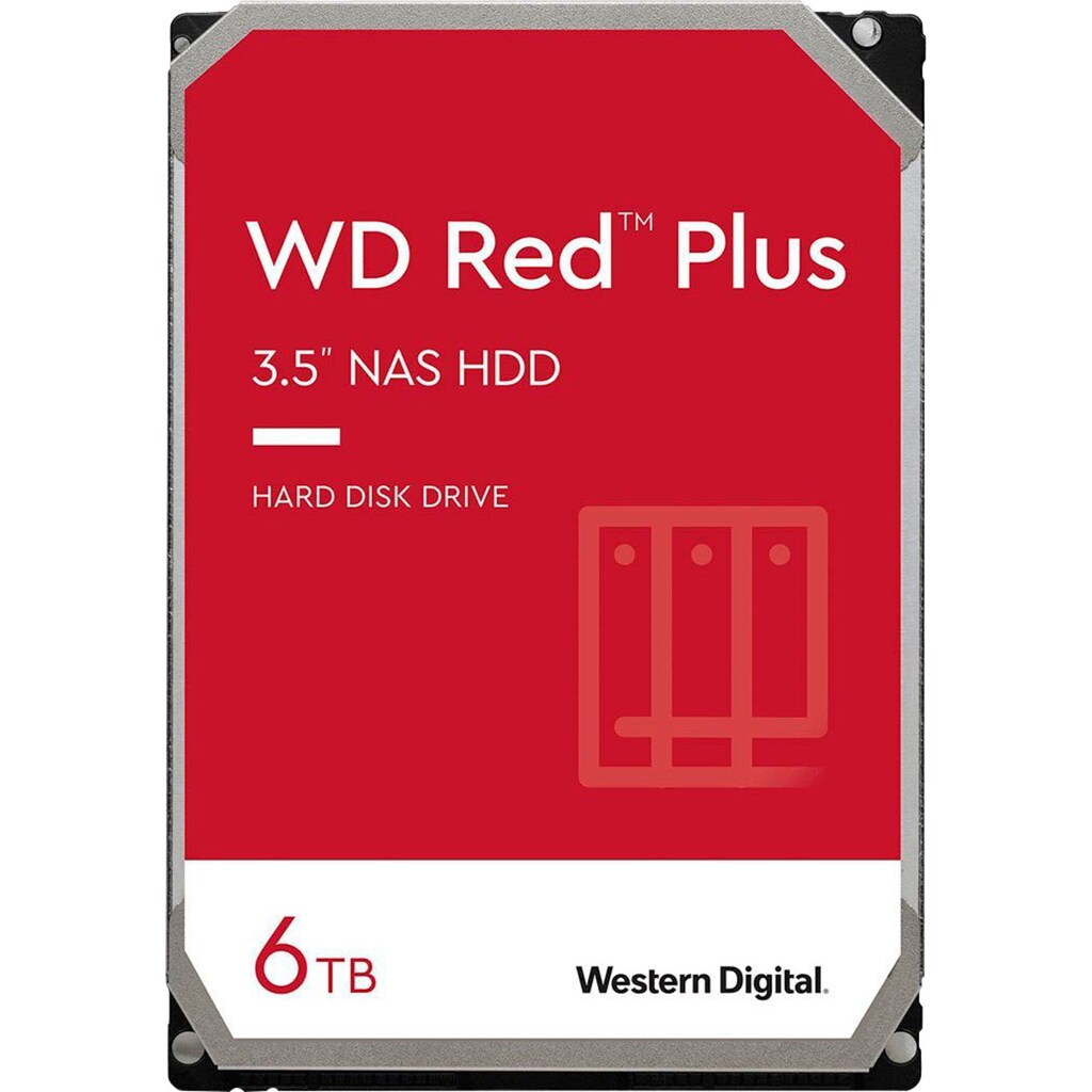 Western Digital HDD-NAS-Festplatte »WD Red Plus«, 3,5 Zoll, Anschluss SATA