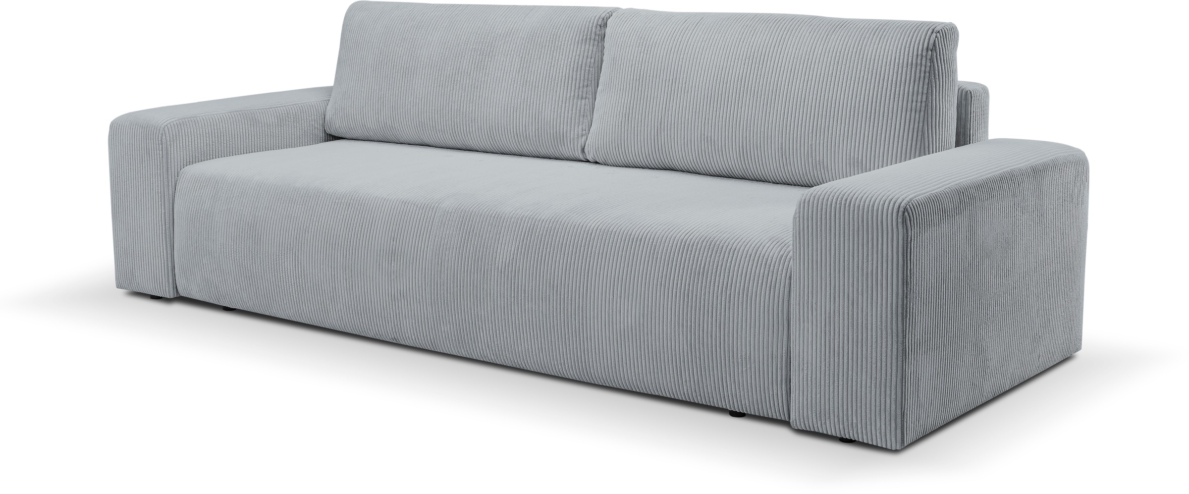 WERK2 Schlafsofa »Hugo«, Design 2-Sitzer Sofa in Cord mit Schlaffunktion & Bettkasten