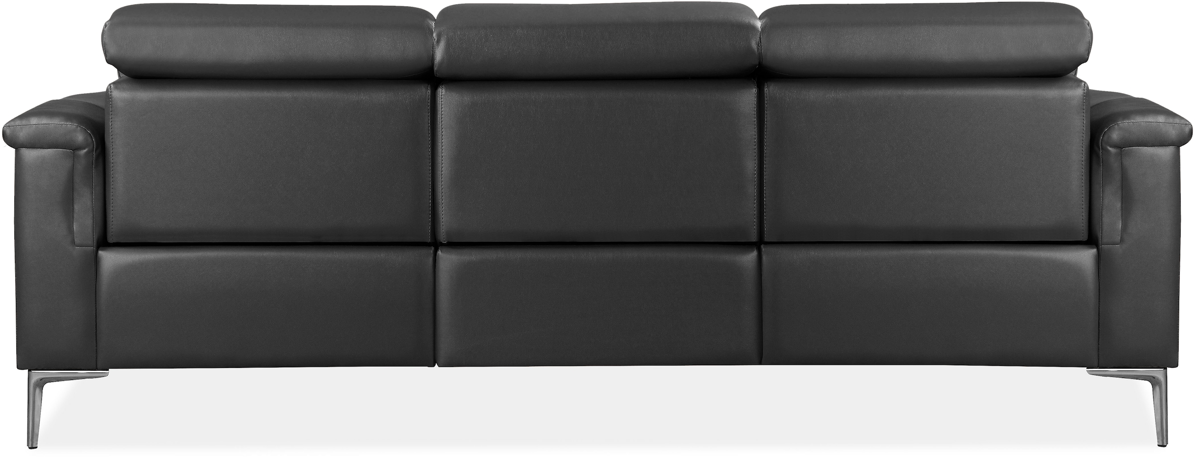 OTTO home 3-Sitzer »LUND,Naturleder, 222 cm, man. o. elektr. Relaxfunktion in 2 Sitzen« (links/rechts), USB-A bei elektrischer Ausführung, Kopfteilverstellung