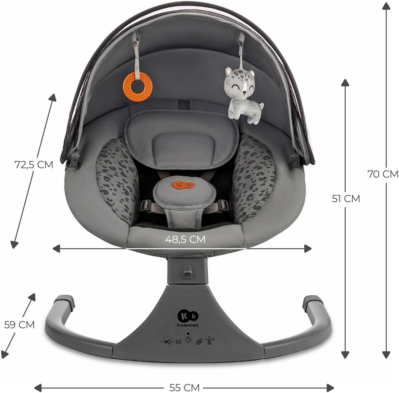 Kinderkraft Babywippe »LUMI 2« bis 9 kg