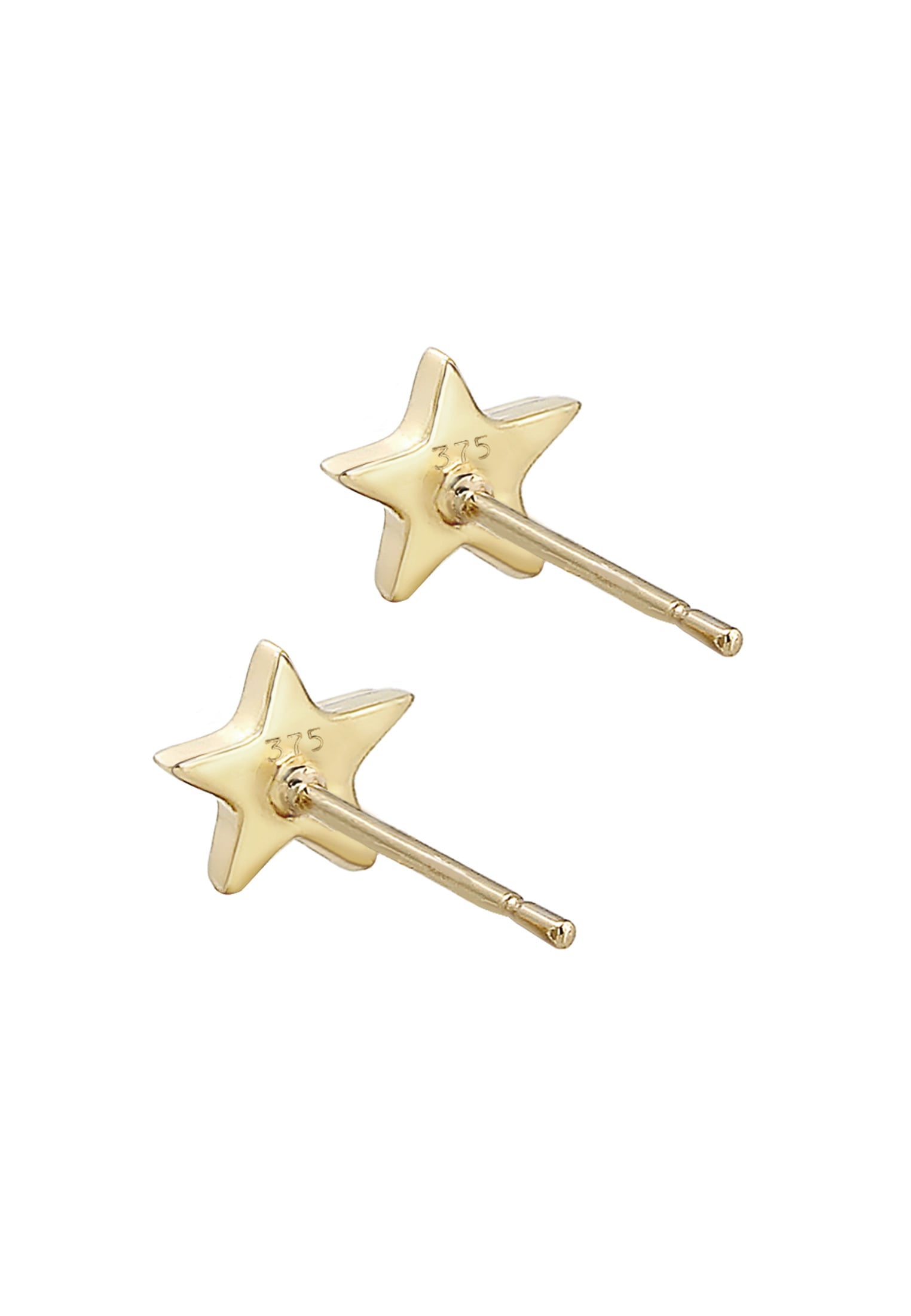 Elli DIAMONDS Paar Ohrstecker »Ohrringe Ohrstecker Stern Diamant (0.03ct) 375 Gelbgold«