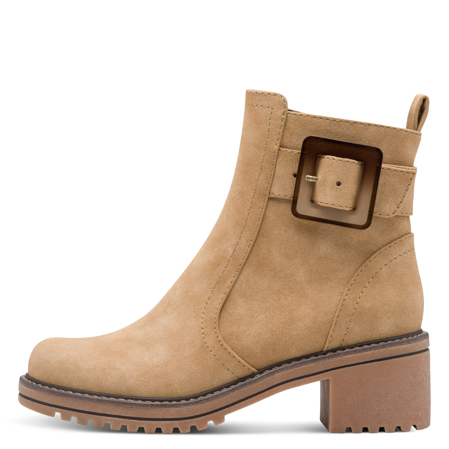 MARCO TOZZI Stiefelette  , Blockabstz, Herbstboots in veganer Verarbeitung