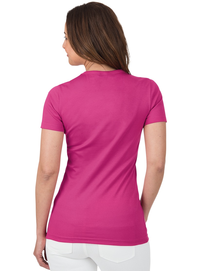 Trigema T-Shirt »TRIGEMA T-Shirt aus Baumwolle/Elastan«, (1 tlg.)