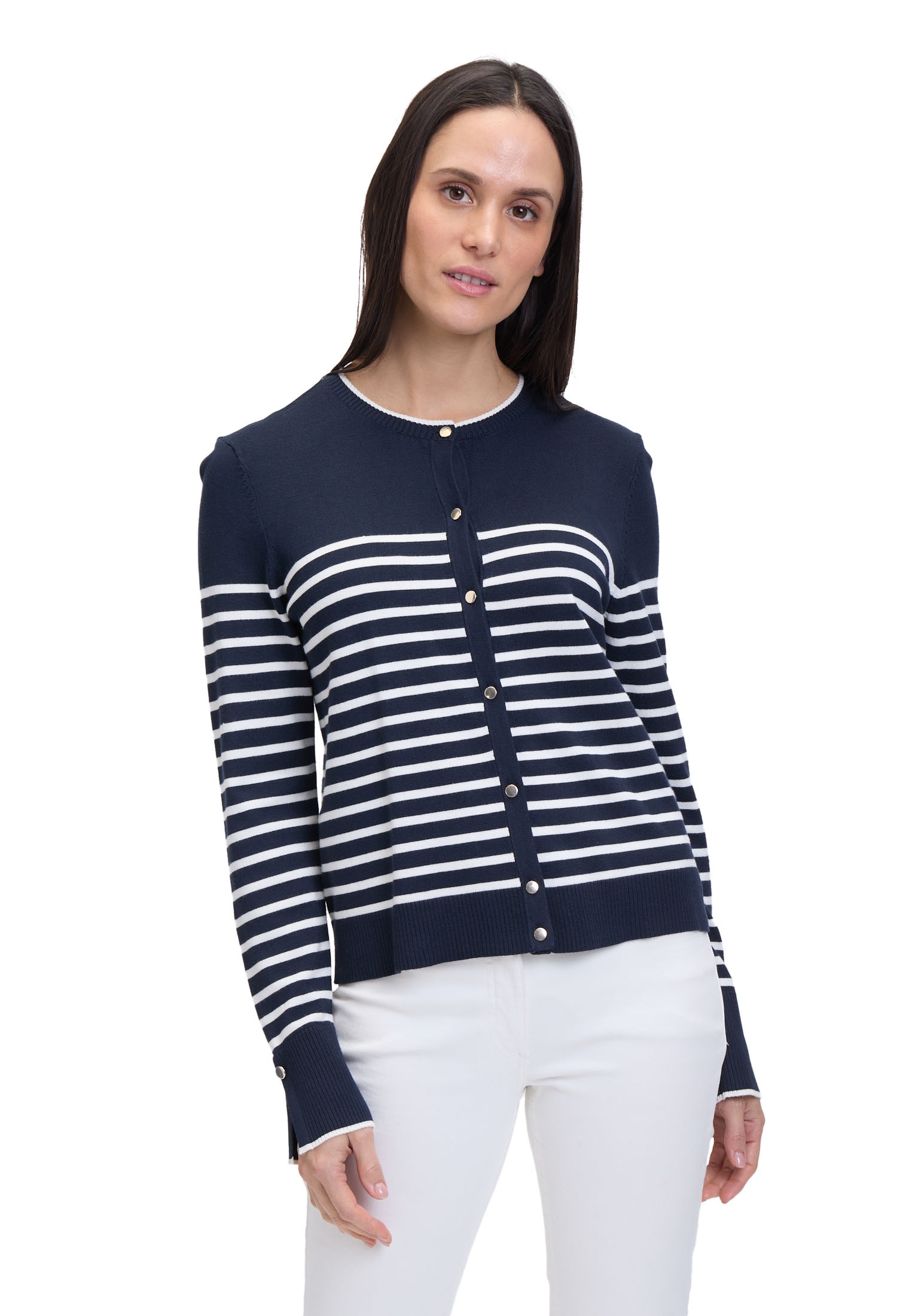 Betty Barclay Strickjacke »Basic-Strickjacke mit Streifen«