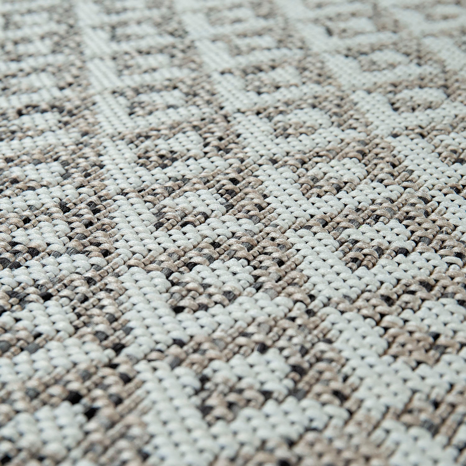Paco Home Teppich »Kortrijk 745«, rechteckig, 4 mm Höhe, Flachgewebe, modernes geometrisches Design, In- und Outdoor geeignet