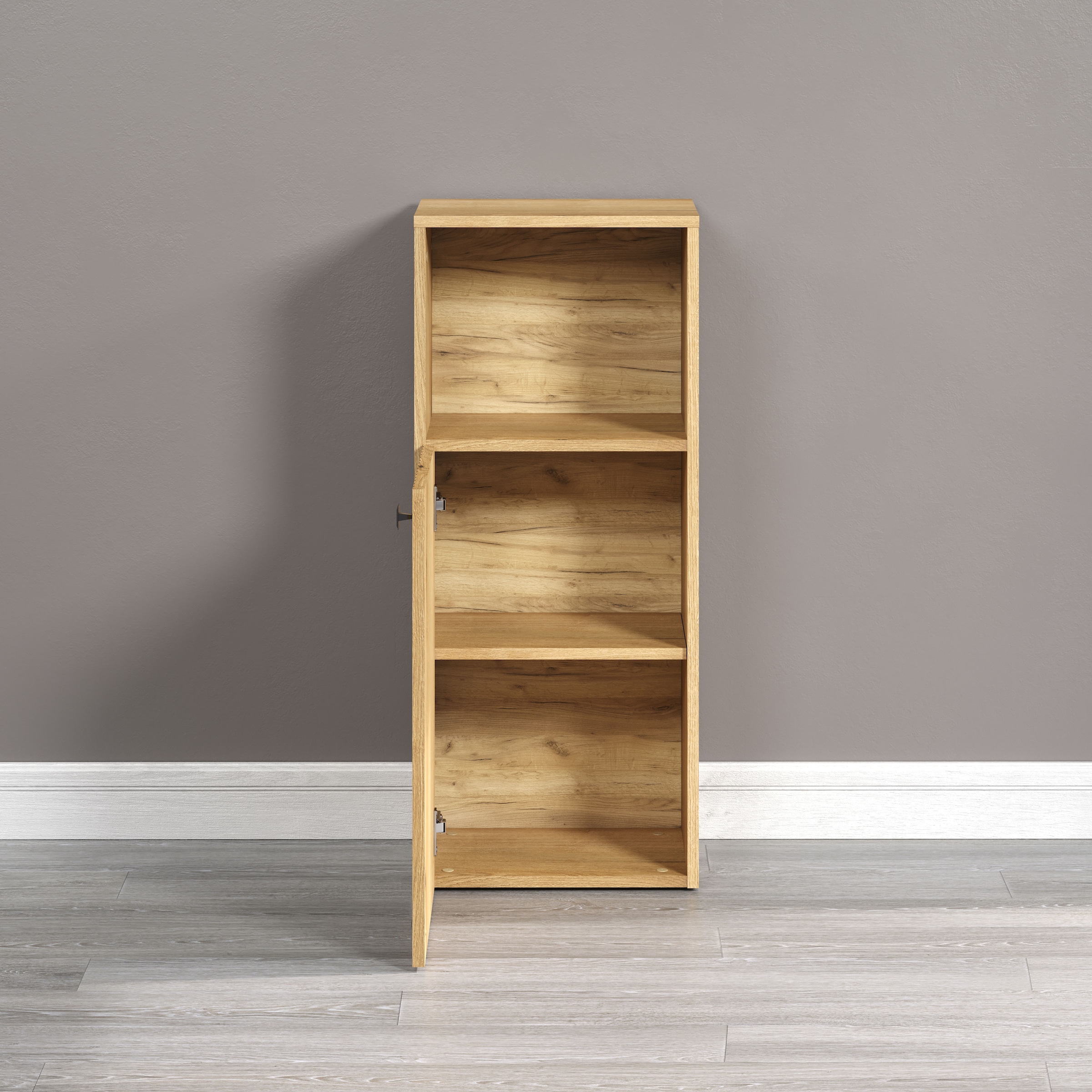 welltime Unterschrank »Amrum«, (1 St.), Badschrank mit offenem Fach und Rillenoptik - Maße (B/T/H) 40/31/95 cm
