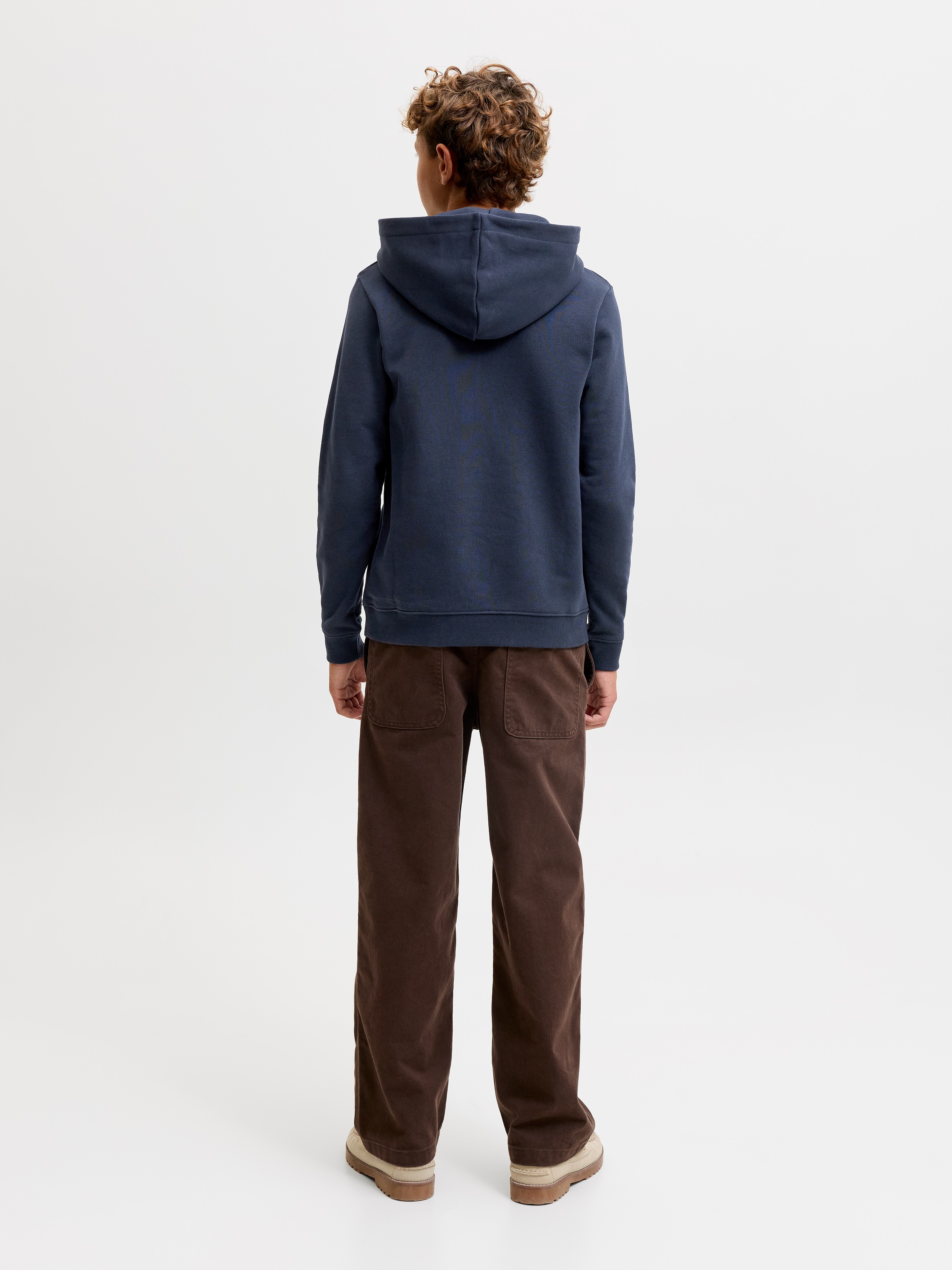 Jack & Jones Junior Kapuzensweatshirt »JJEDENVER LOGO SWEAT HOOD JNR«, Baumwollmischung, locker geschnitten
