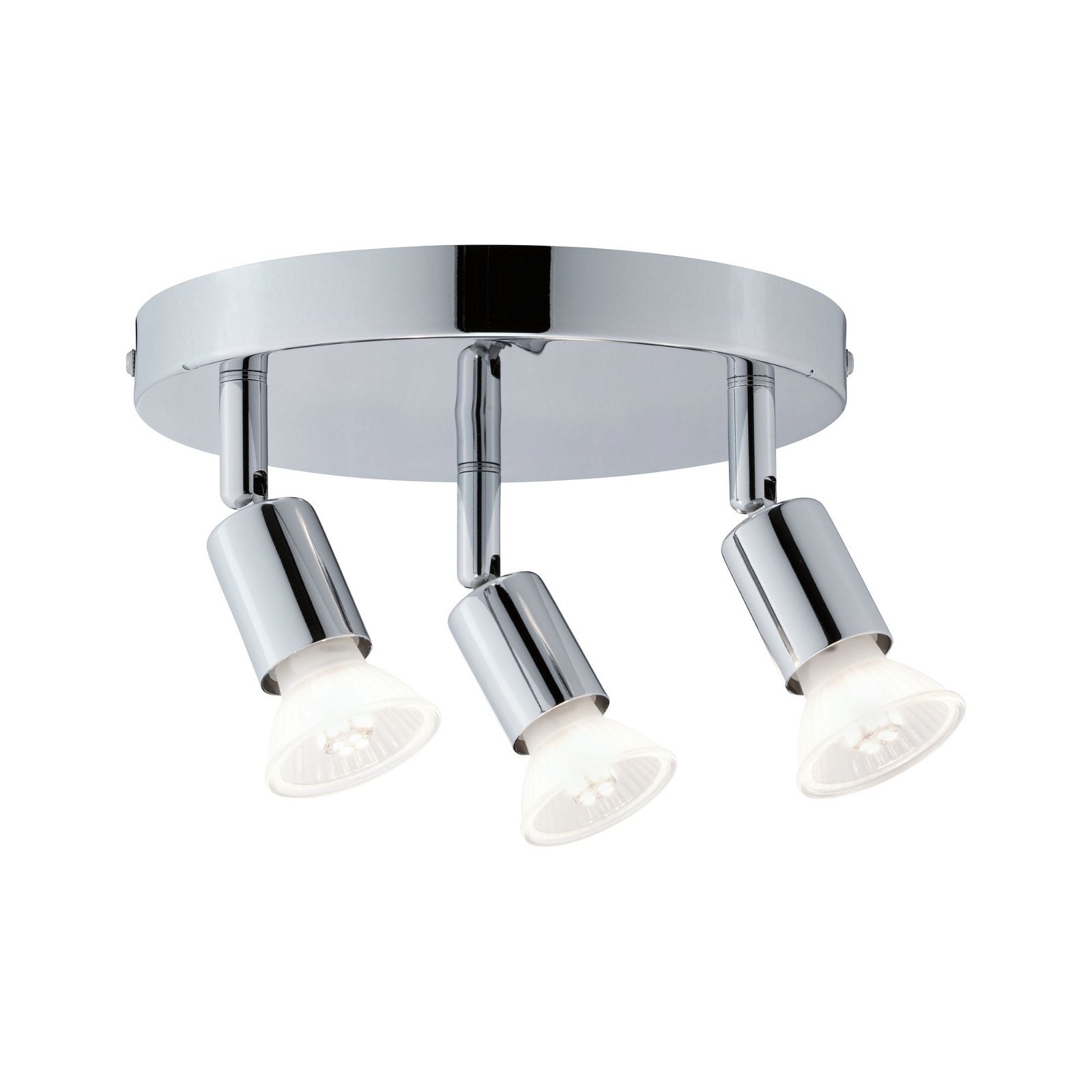Paulmann Deckenleuchte »Carolina«, 3 flammig, Leuchtmittel GU10 | ohne Leuchtmittel, Spotlight IP44 max. 3x10W Chrom 230V Metall, GU 10