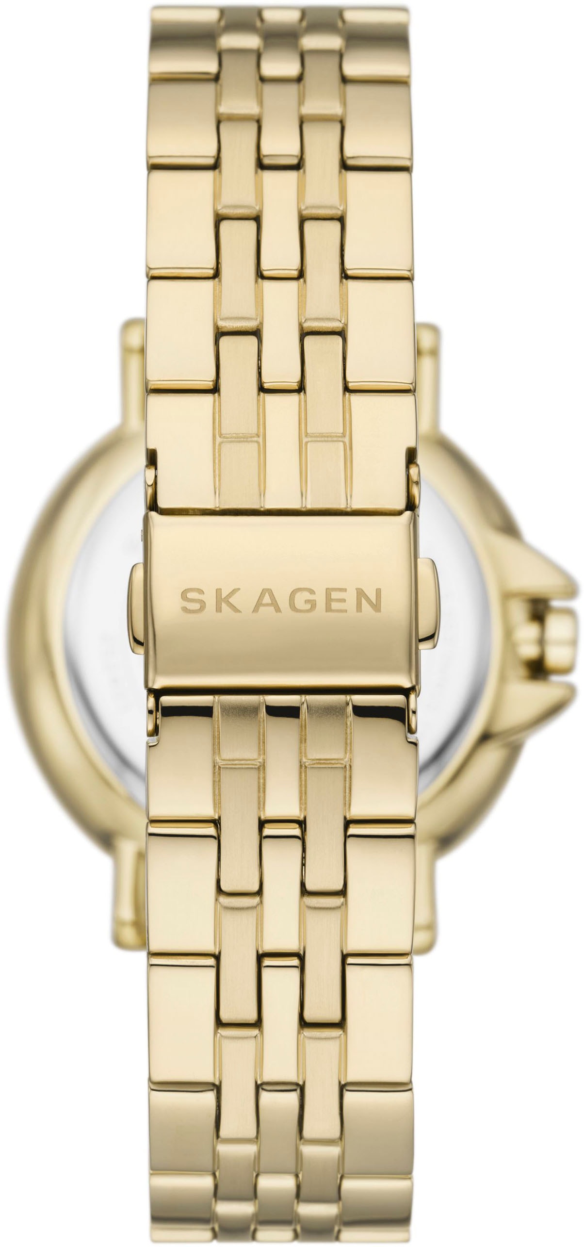 Skagen Quarzuhr »SIGNATURE LILLE SPORT«, Armbanduhr, Damenuhr, Datum, Edelstahlarmband