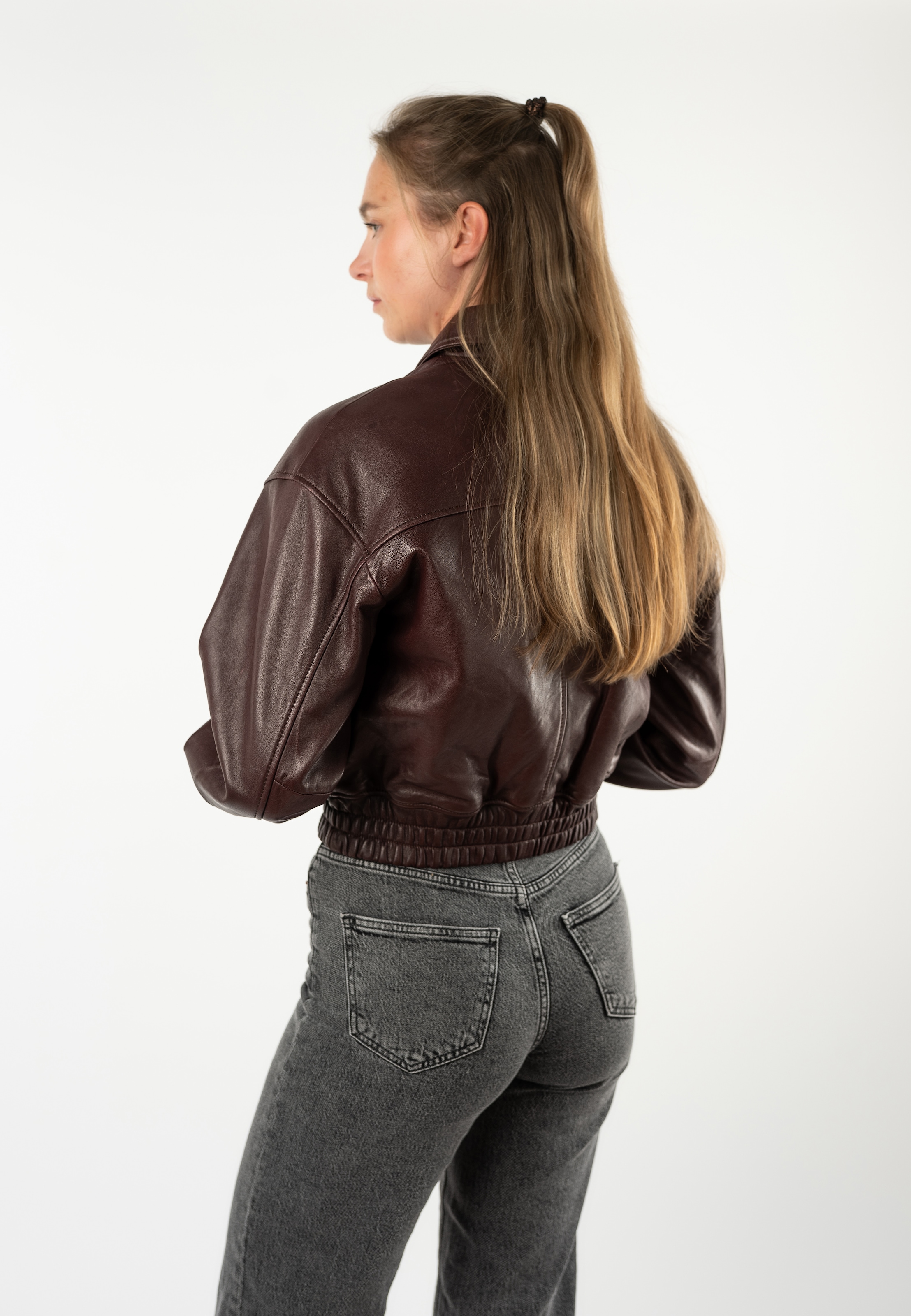 Mauritius Lederjacke »MWMarcia« mit Umlegekragen, kurze Passform