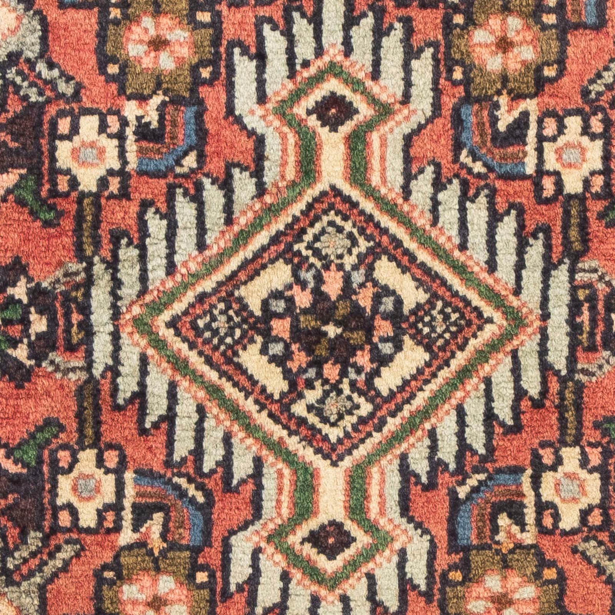 morgenland Orientteppich »Perser - Nomadic - 94 x 60 cm - hellrot«, rechteckig, Wohnzimmer, Handgeknüpft, Einzelstück mit Zertifikat