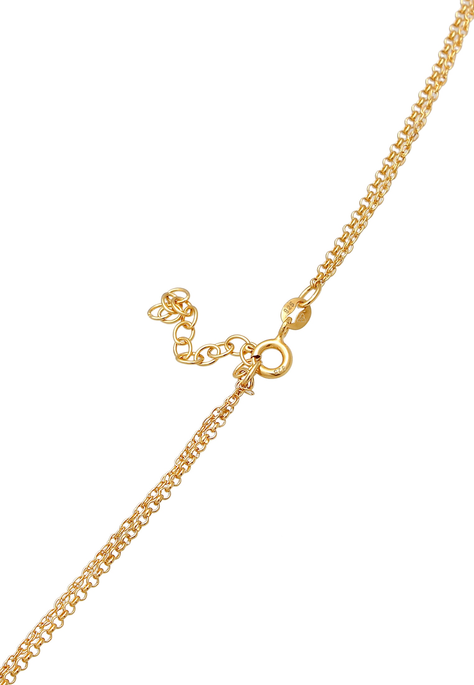 Elli Choker »Halskette Choker Plättchen Fatimas Hand Zirkonia 925 Silber«