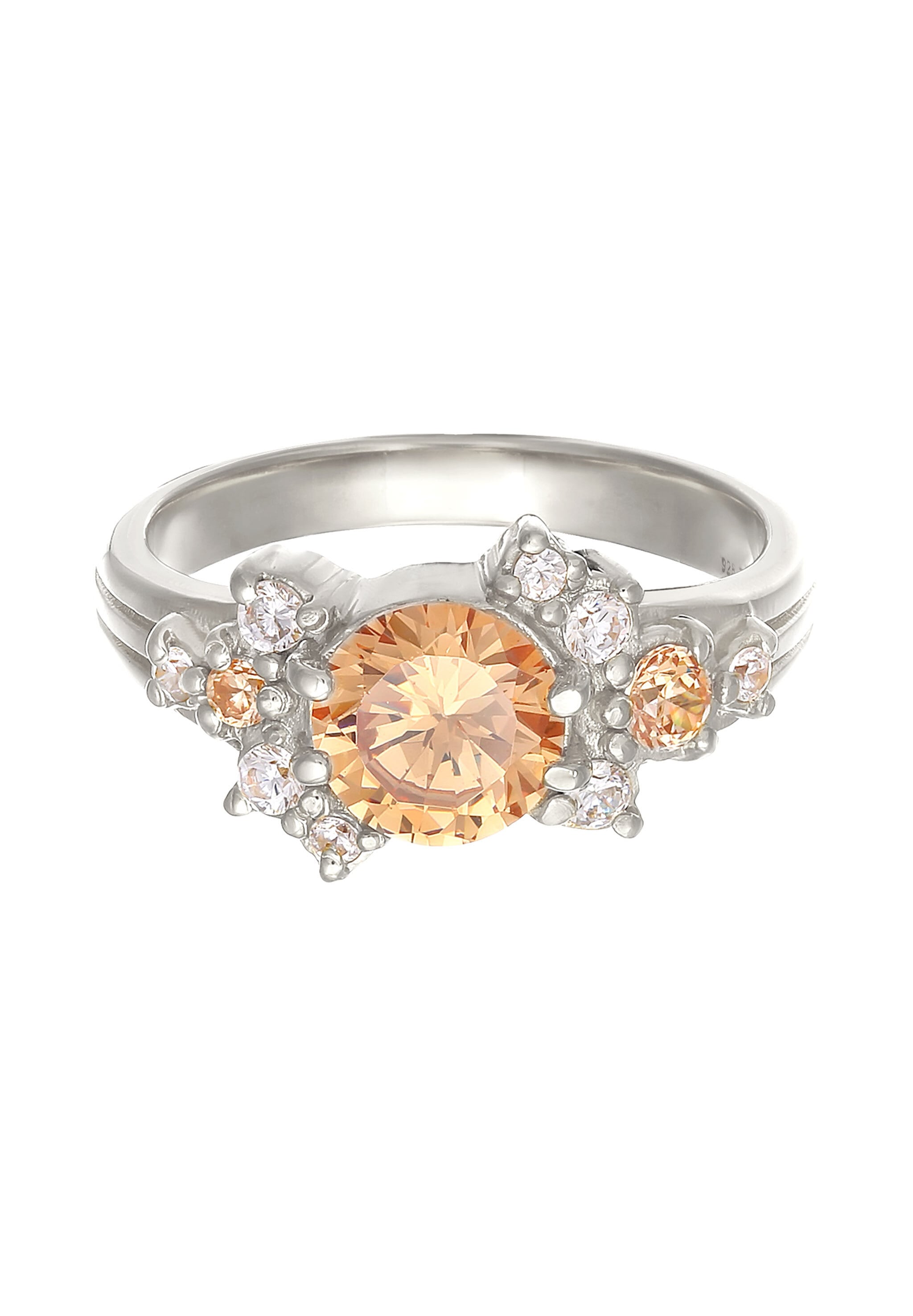 Elli Premium Silberring »Ring Cocktail Statement Zirkonia 925 Silber«