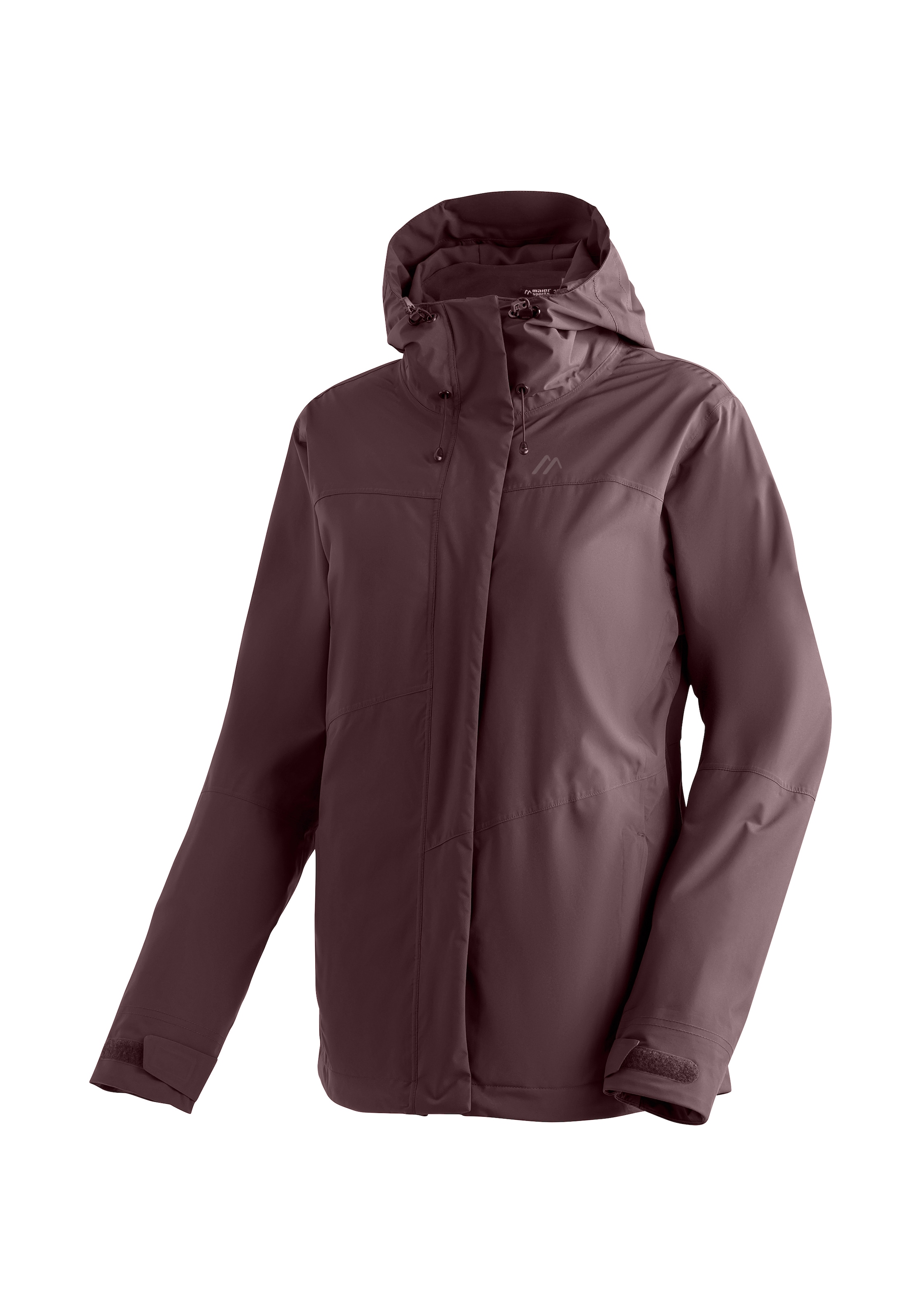 Maier Sports Regenjacke »Metor 3in1 W« warme Damen Jacke mit Kapuze, Winterjacke wasserdicht atmungsaktiv