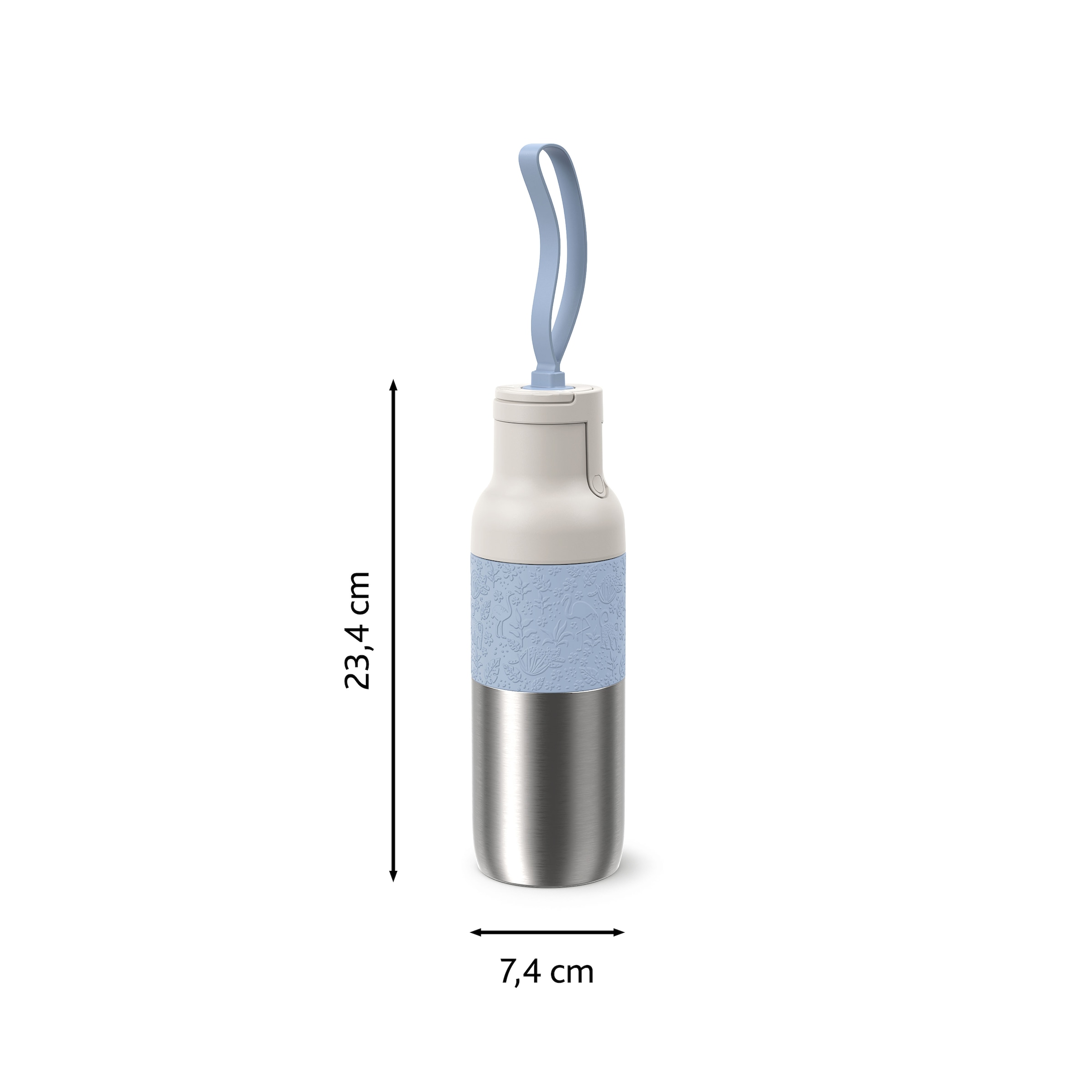 Emsa Trinkflasche »beYou Kids« einhändiges Öffnen, 100 % dicht, 0,5 Liter, Sieb, Mix & Match