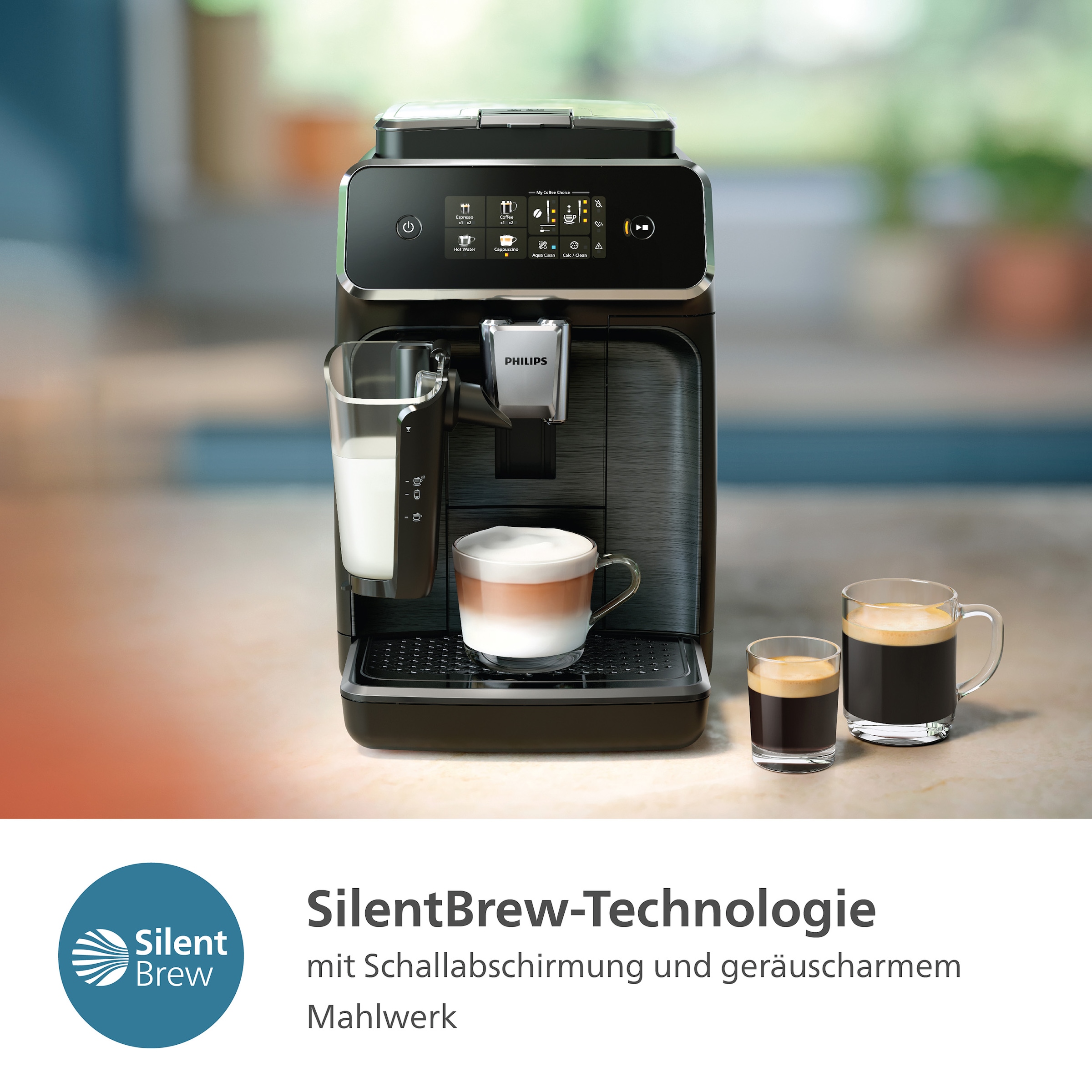 Philips Kaffeevollautomat 3200 Serie EP3243/70 LatteGo, inkl