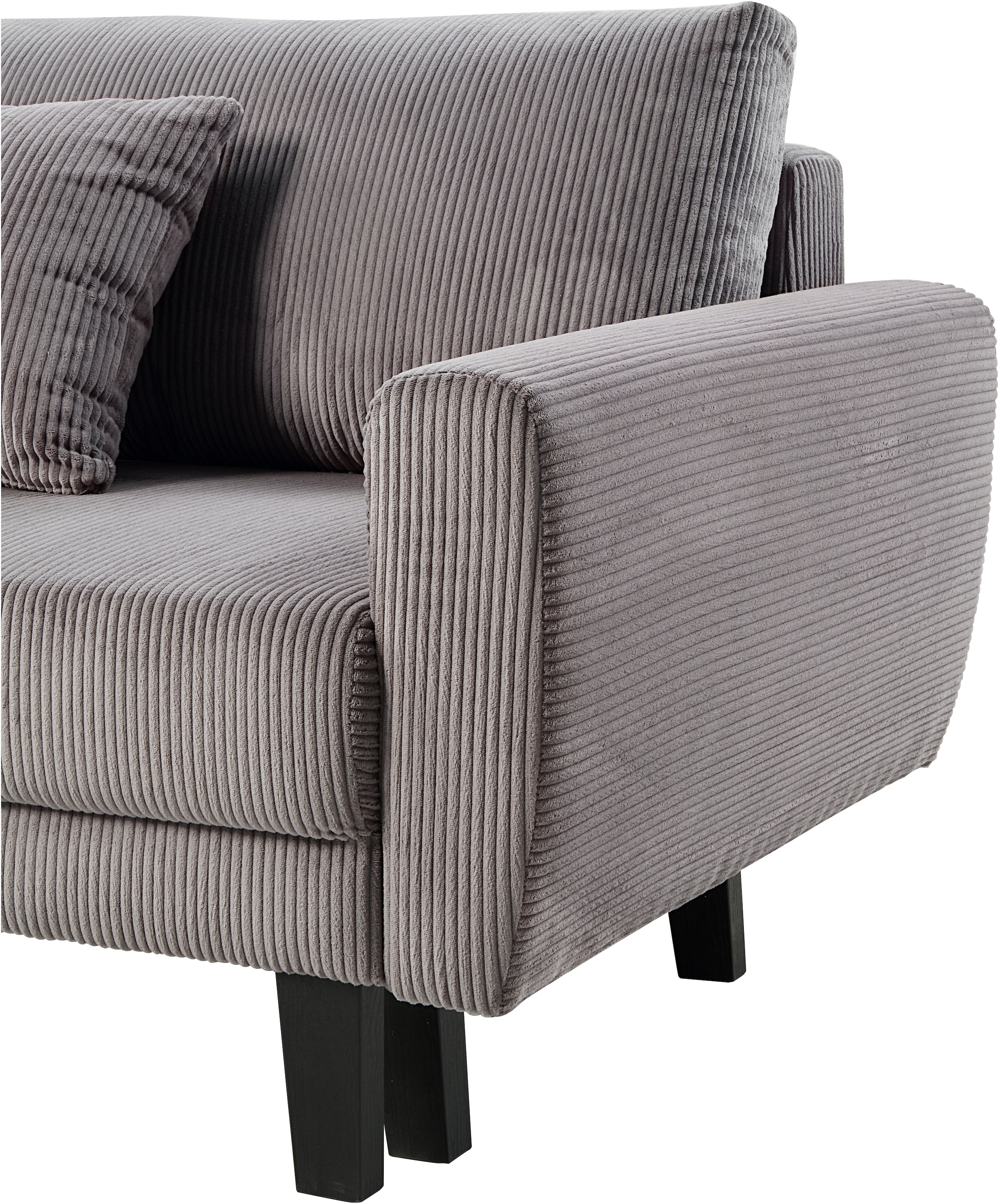 ATLANTIC home collection Ecksofa »Leonid L-Form«, mit Schlaffunktion und Bettkasten