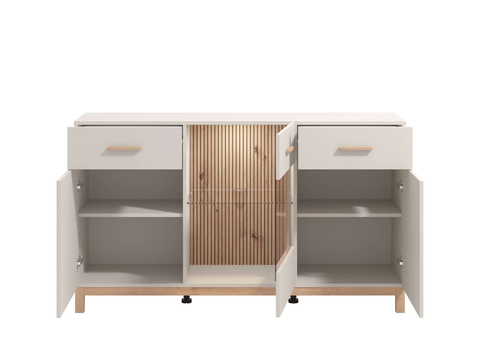 Home affaire Sideboard »Essex, Kommode, Kombikommode, Anrichte, Schrank« Modernes Sideboard: Kaschmir-Dekor, 3 Türen & 2 Schubladen