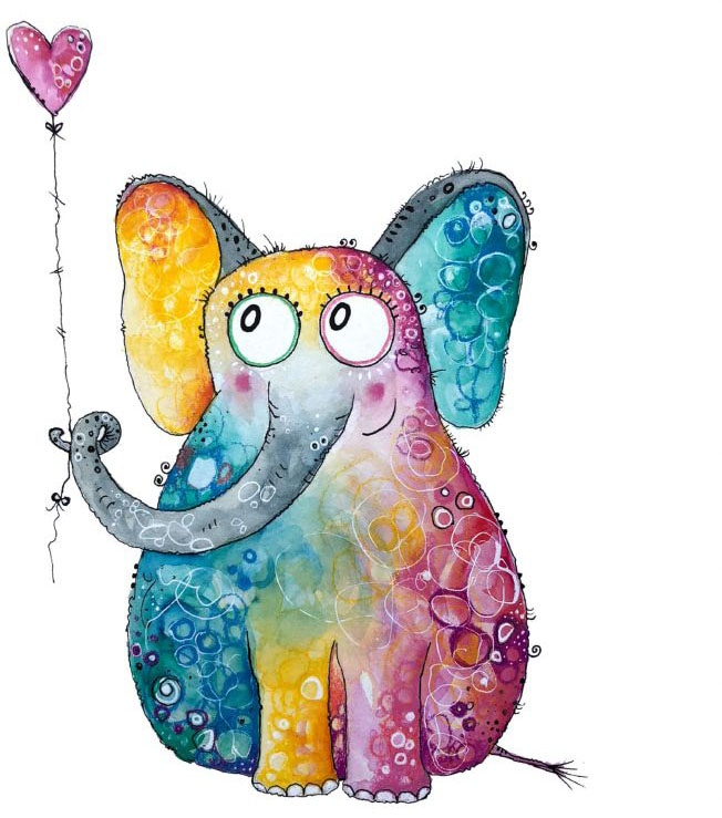 Wall-Art Wandtattoo »Elefant mit bequem (1 Herz St.) Luftballon«, kaufen