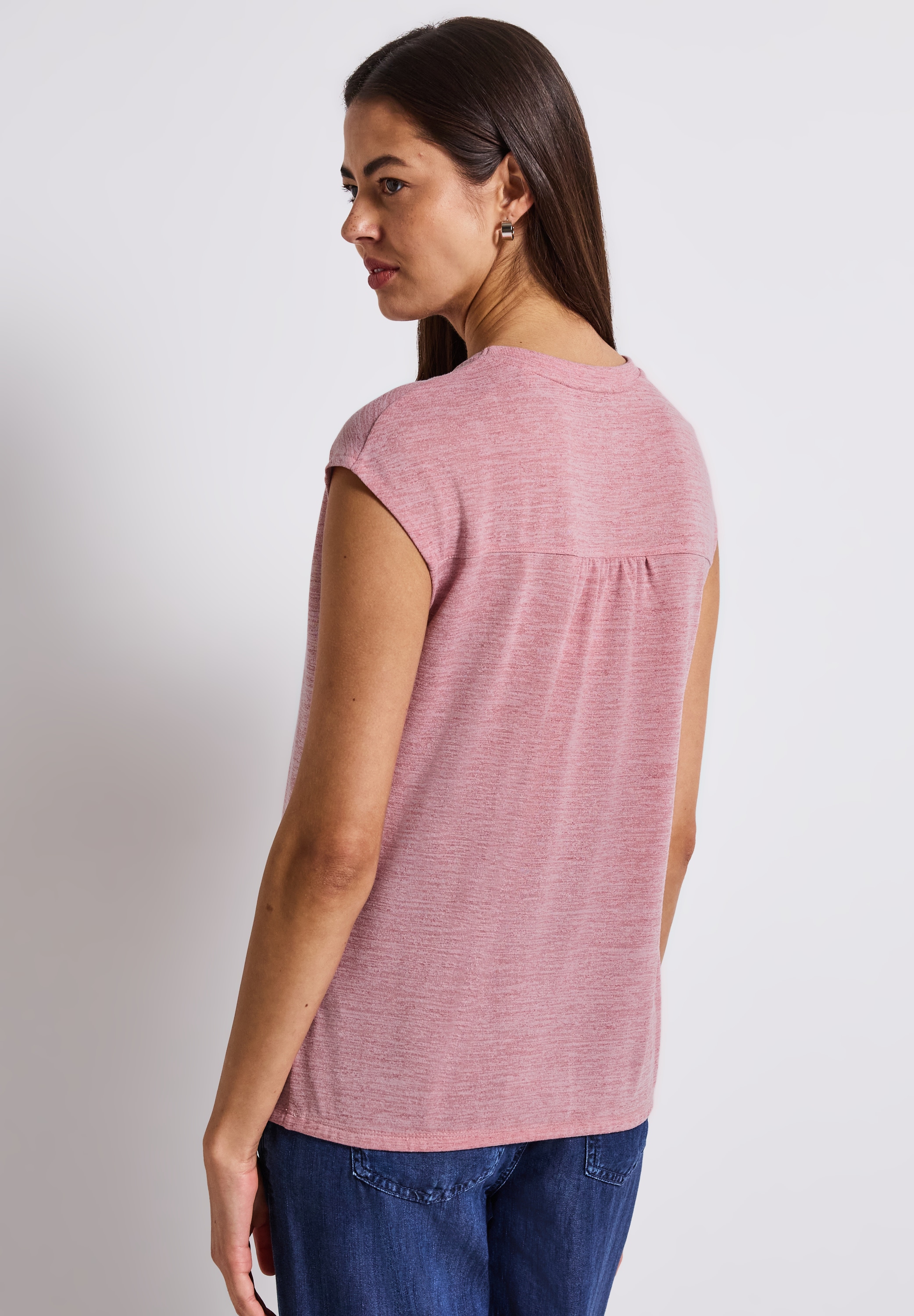 STREET ONE Shirttop »Style Lea«, mit elastischem Bund