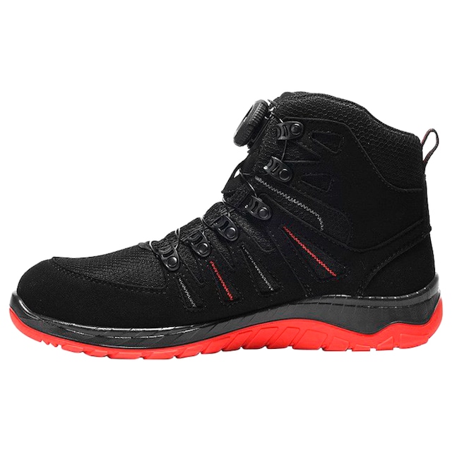 Elten Sicherheitsstiefel »MADDOX BOA® black-red Mid ESD S3« online kaufen |  mit 3 Jahren XXL Garantie