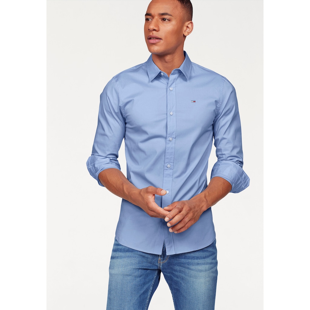 Tommy Jeans Langarmhemd »Sabim Stretch Hemd Shirt«, Stretch Hemd, Premium, Slim Fit, mit Elasthan