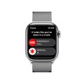 Apple Smartwatch »Series 8, GPS + Cellular, Edelstahl-Gehäuse, 41mm mit Milanaisearmband«, (Watch OS)