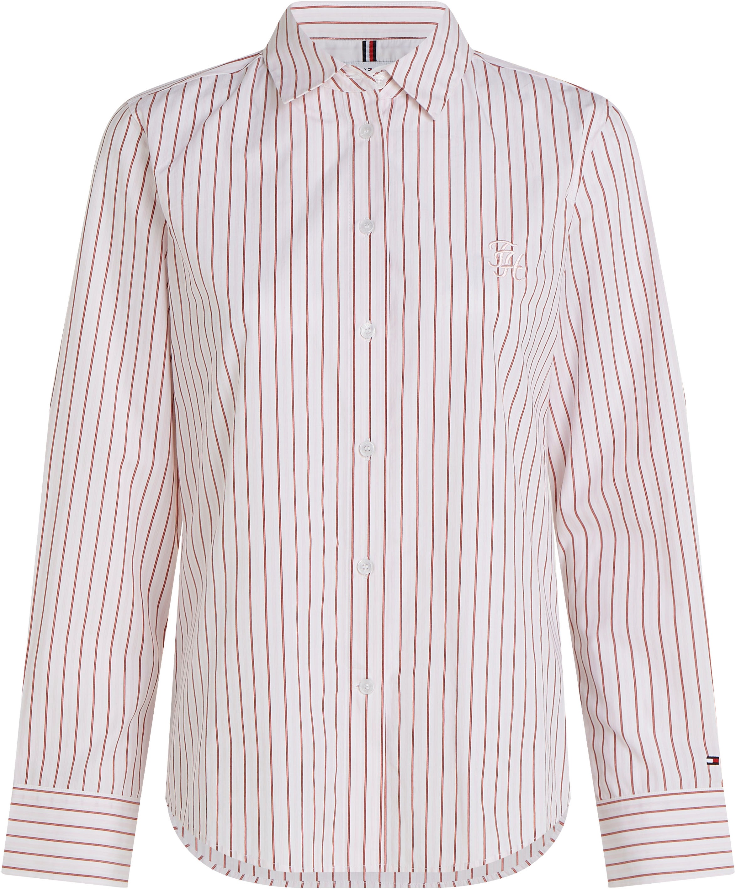 Tommy Hilfiger Hemdbluse »STRIPE REGULAR SHIRT«, mit Streifendessin