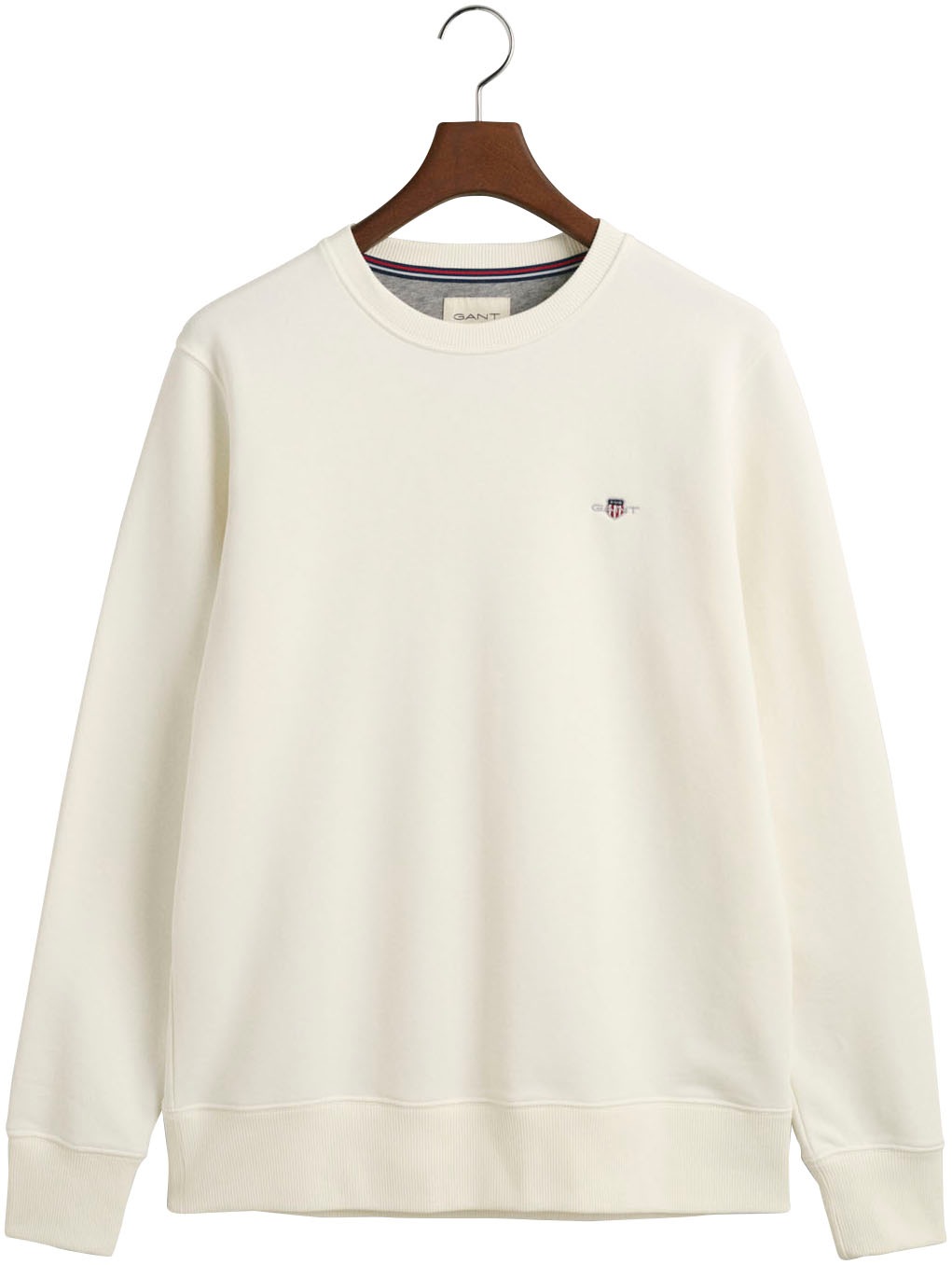 Gant Sweatshirt »REG SHIELD C-NECK SWEAT«, mit Logostickerei auf der Brust
