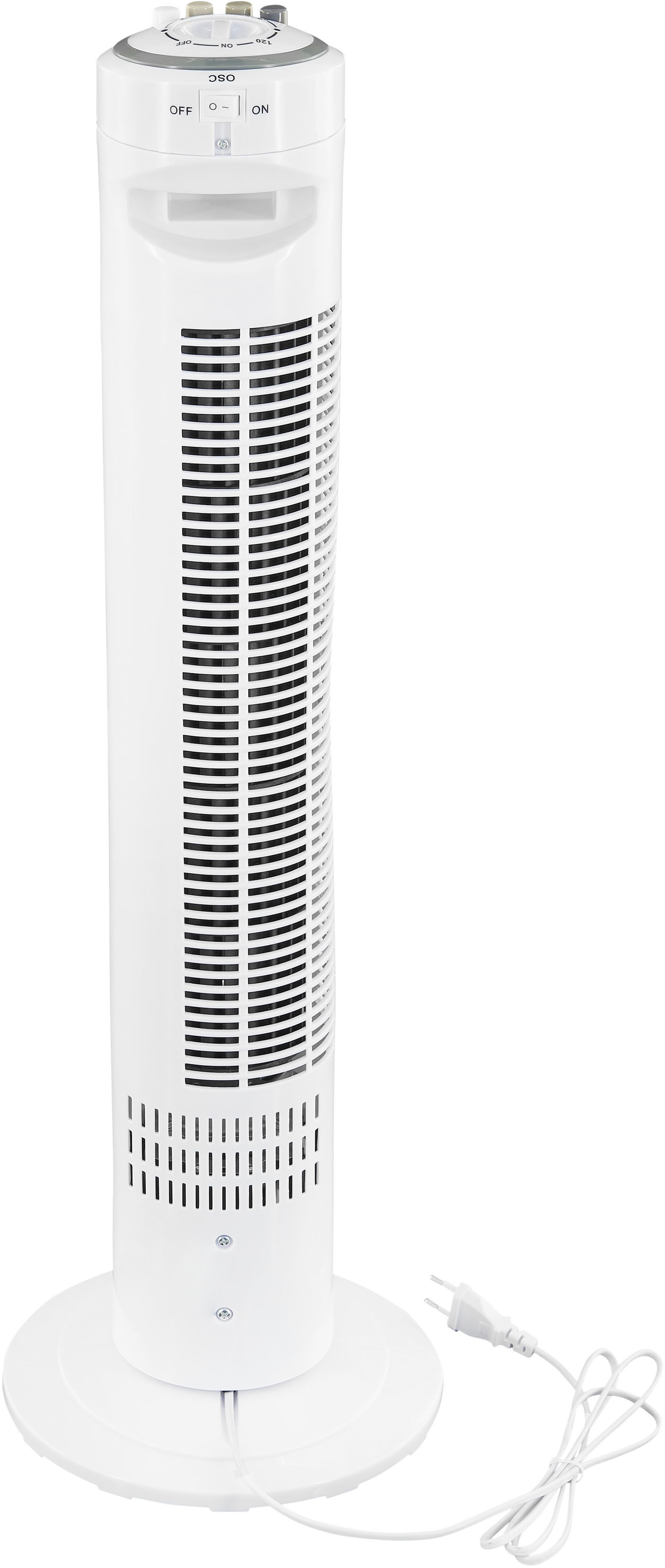 exquisit Standventilator »VS 34570 we«, inkl. Oszillation, 45 W Leistung, 120 Min. Timer