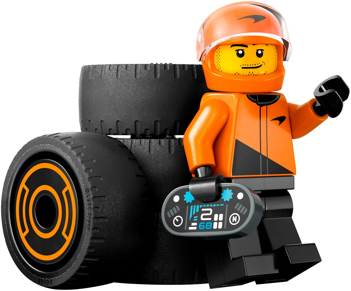 LEGO® Konstruktionsspielsteine »F1® Rennfahrer mit McLaren Rennauto (60442), LEGO City«, (86 St.), Made in Europe