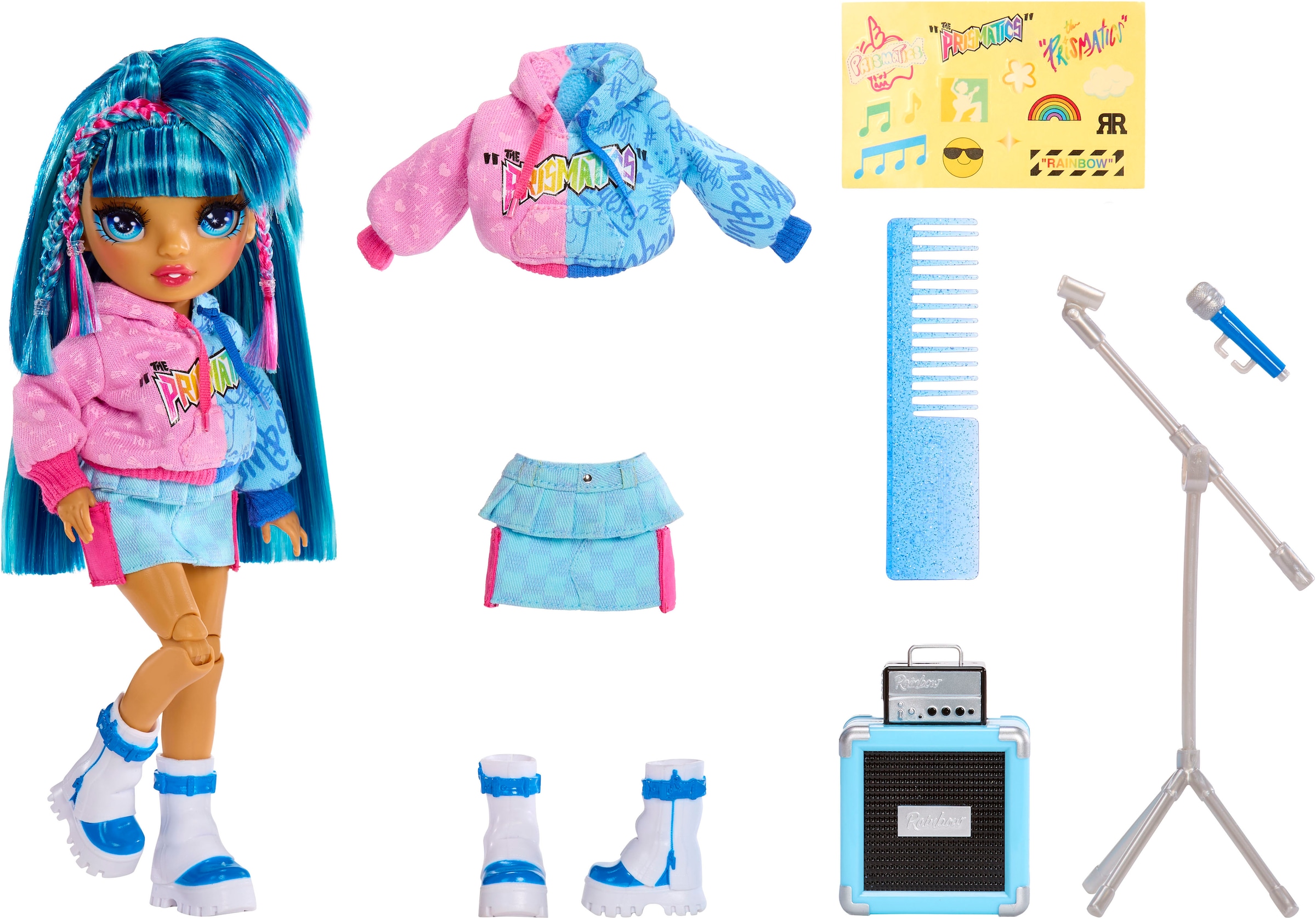 RAINBOW HIGH Anziehpuppe »Jr High Rockband Fashion Dolls - Skyler«