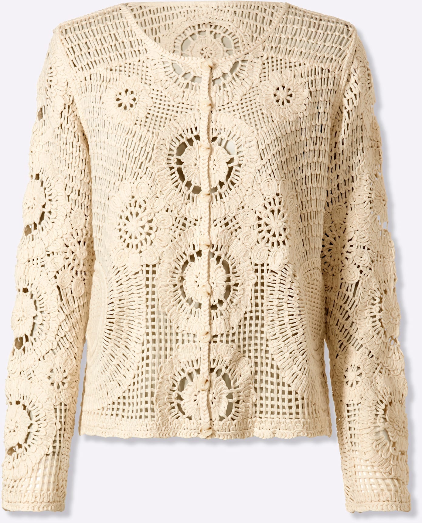 heine Ajourstrickjacke