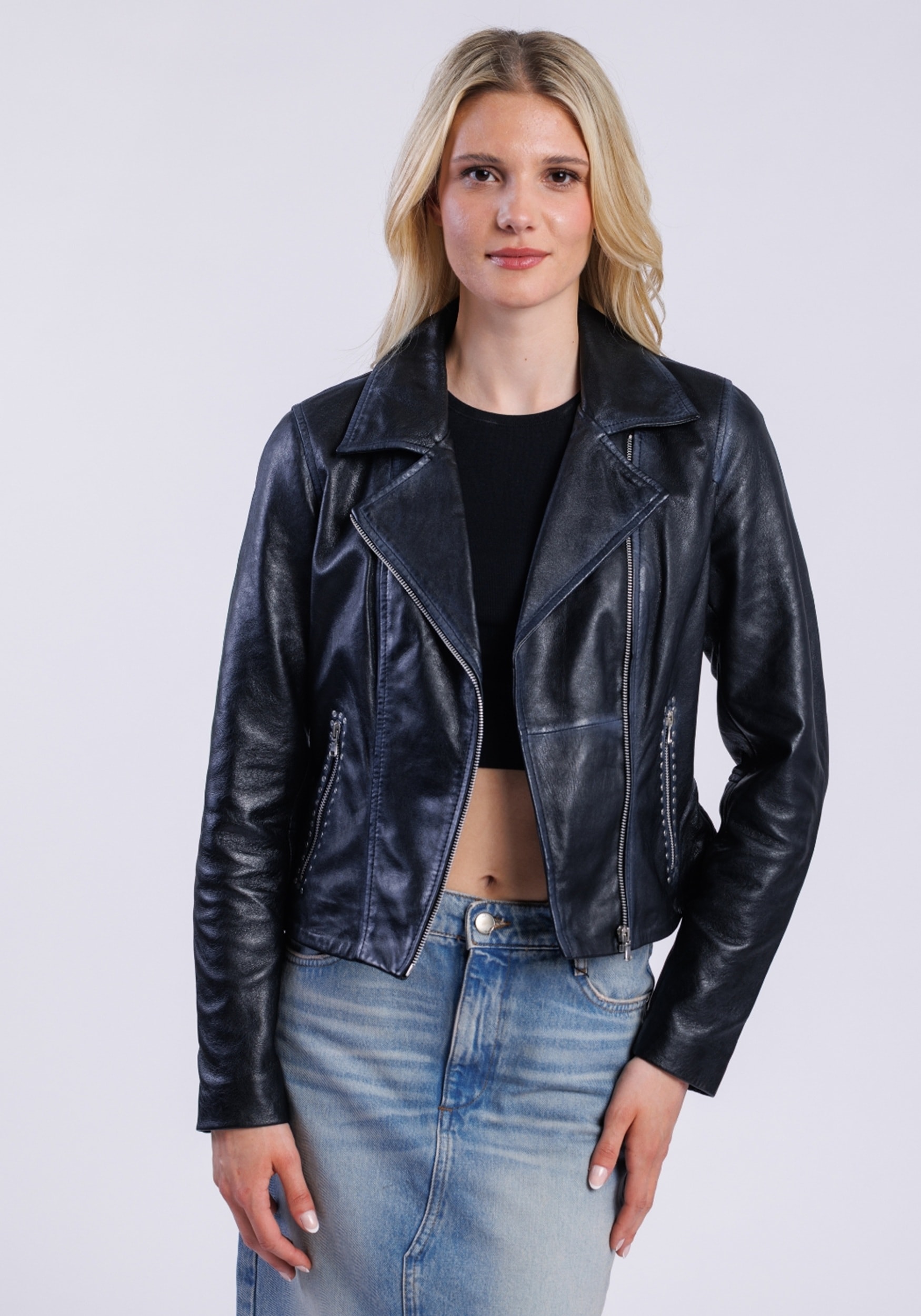 Freaky Nation Lederjacke »Lederjacke-FN«