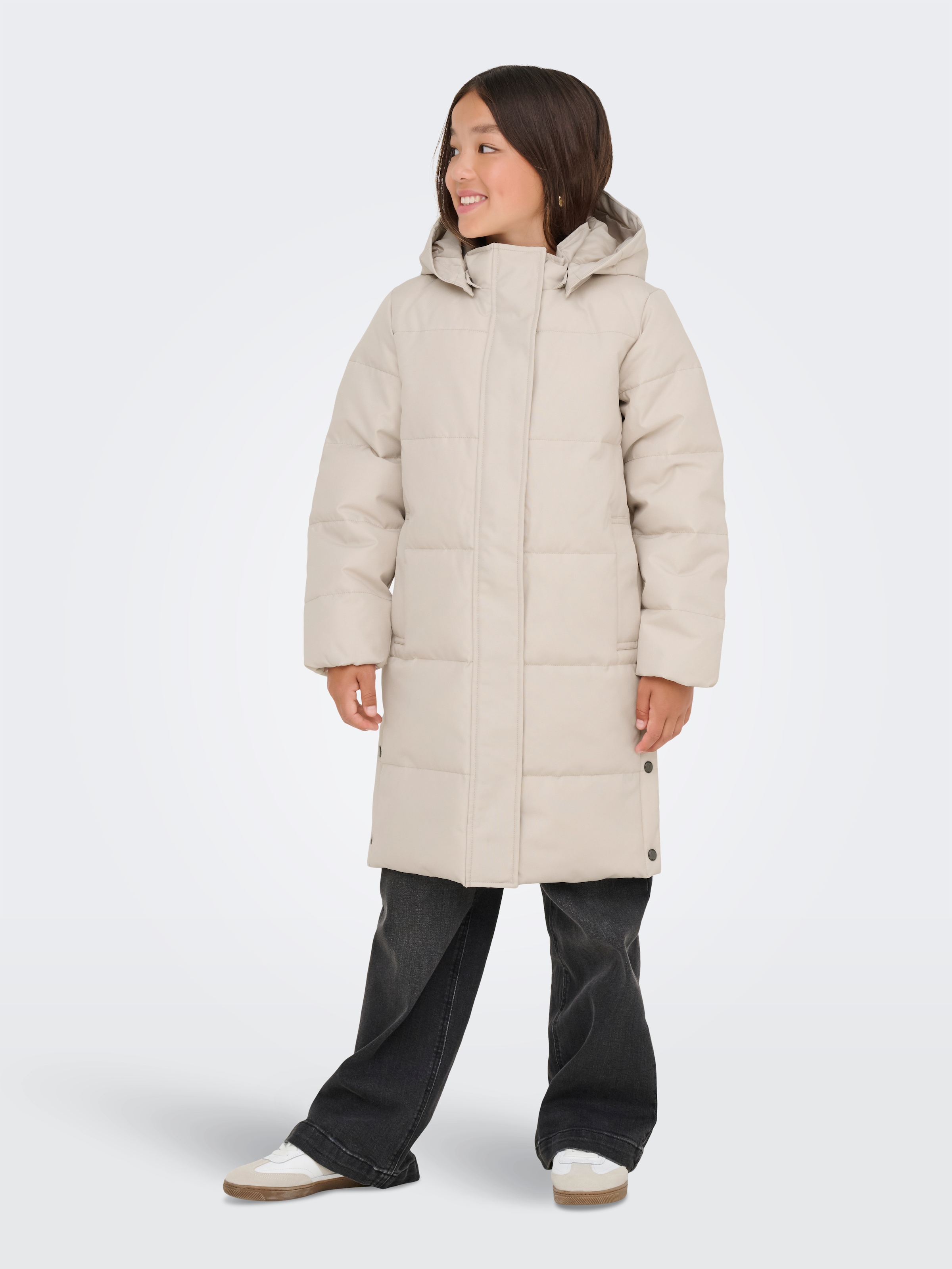 KIDS ONLY Steppmantel »KOGIRENE PUFFER COAT OTW NOOS« mit seitlichen Druckknöpfen