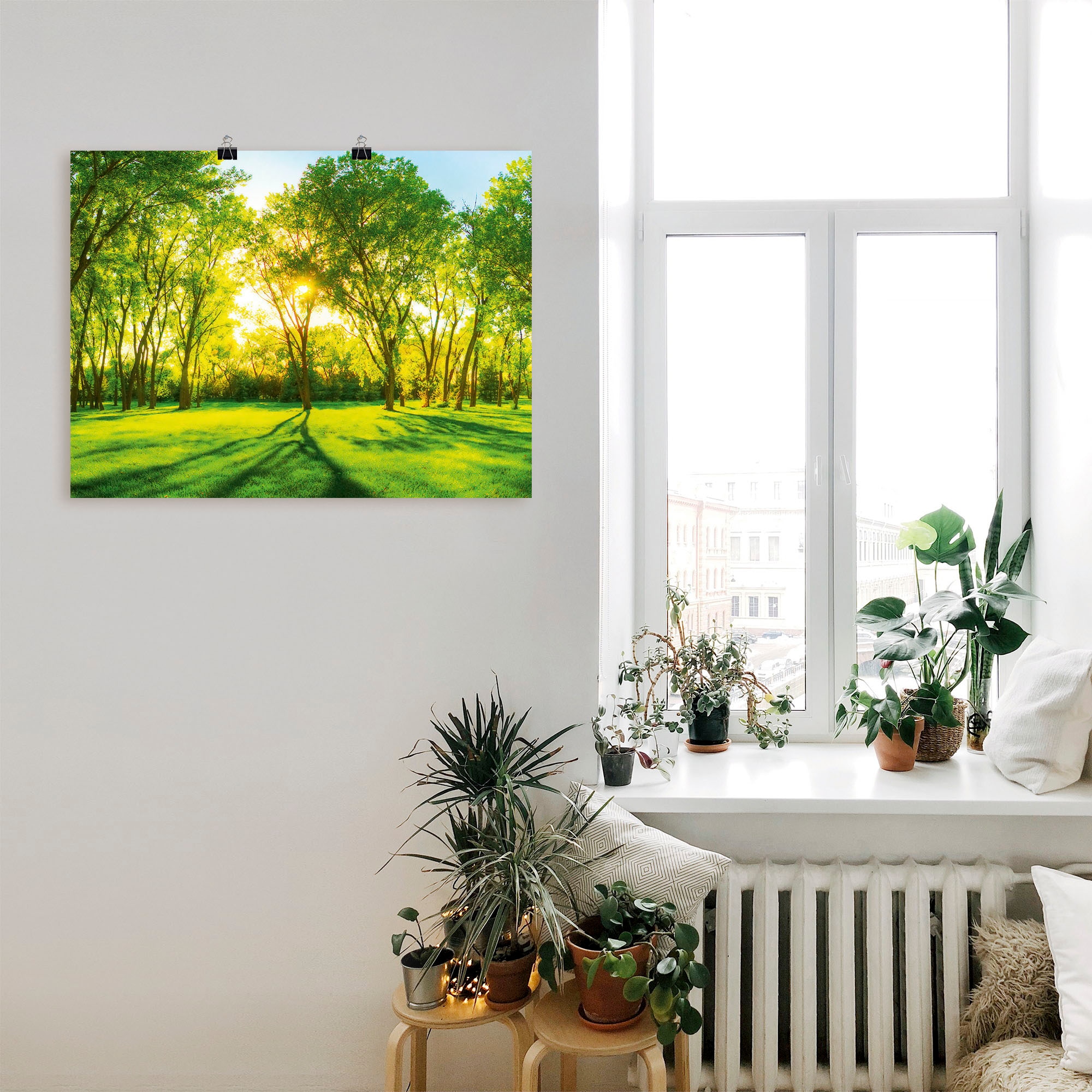 Artland Wandbild »Frühlingswärme II« Wiesen & Bäume 1 Stk. tlg. als Leinwandbild, Poster, Wandaufkleber in verschied. Größen