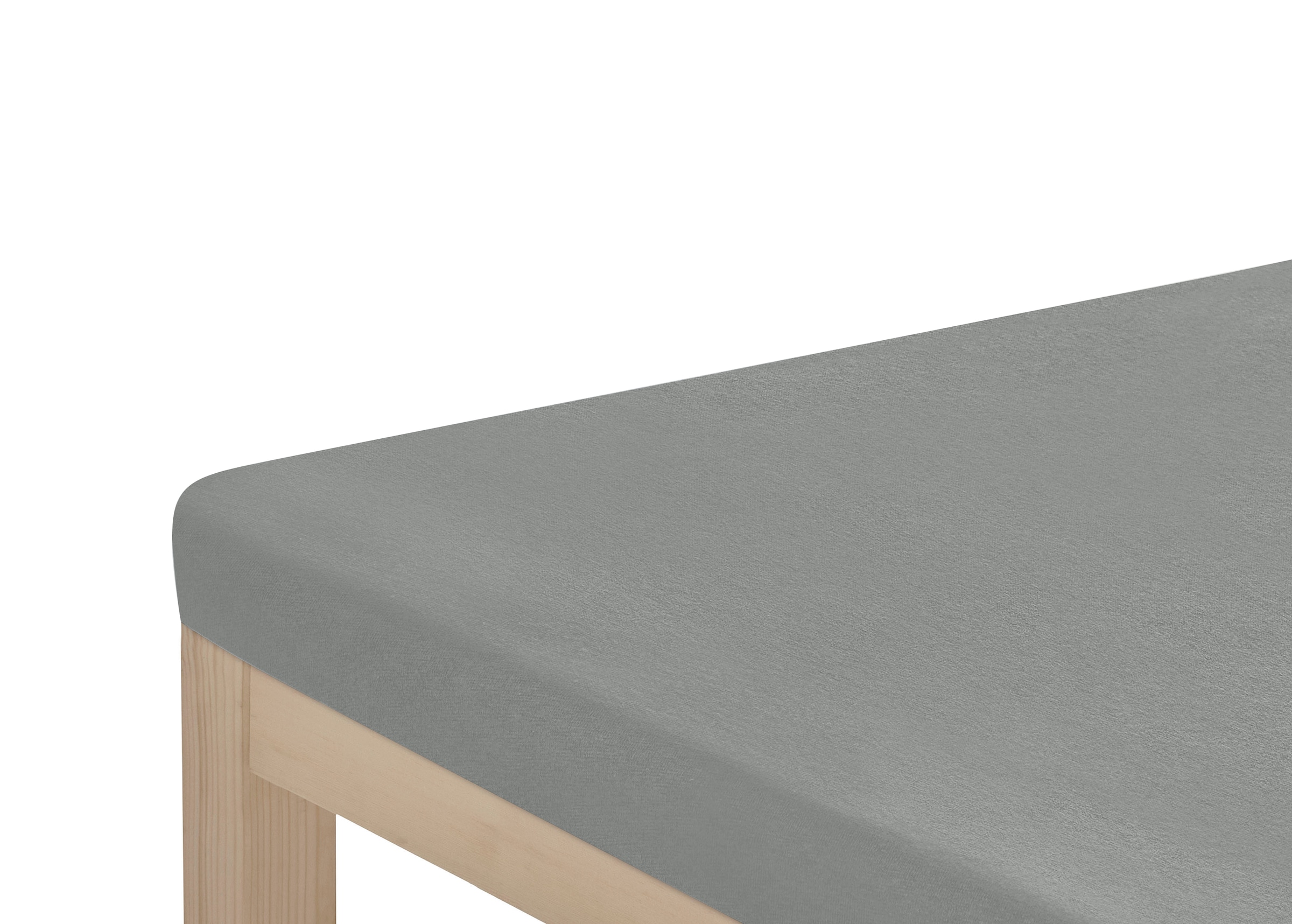 OTTO home Spannbettlaken »Topper Basic, in Gr. 90x200, 140x200 oder 180x200 cm« Baumwolle, Matratzen bis 8 cm Höhe, Bettlaken, Spannbetttuch, Laken