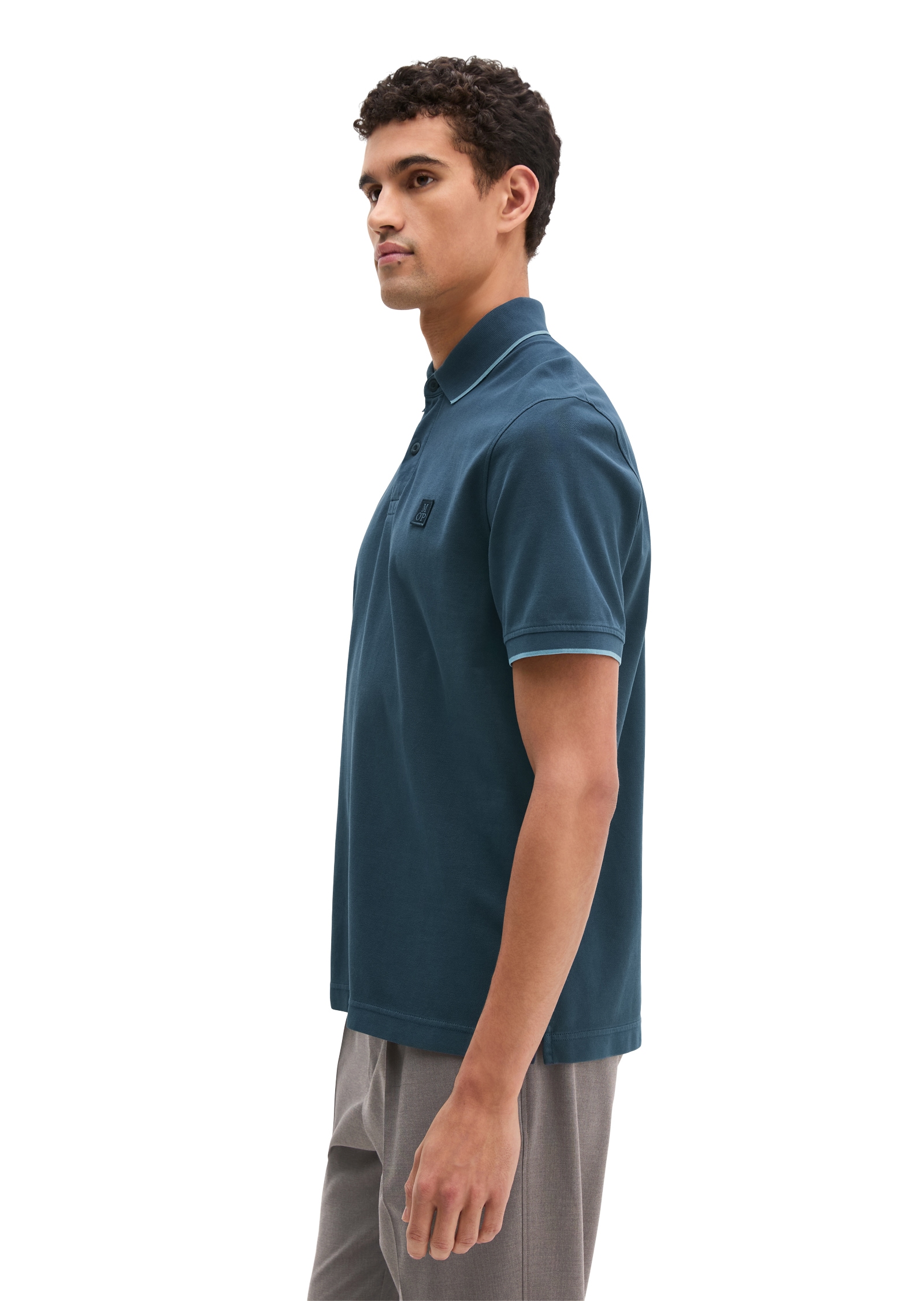 Marc O'Polo Poloshirt weiches Tragegefühl, regular Fit, Logopatch auf der Brust