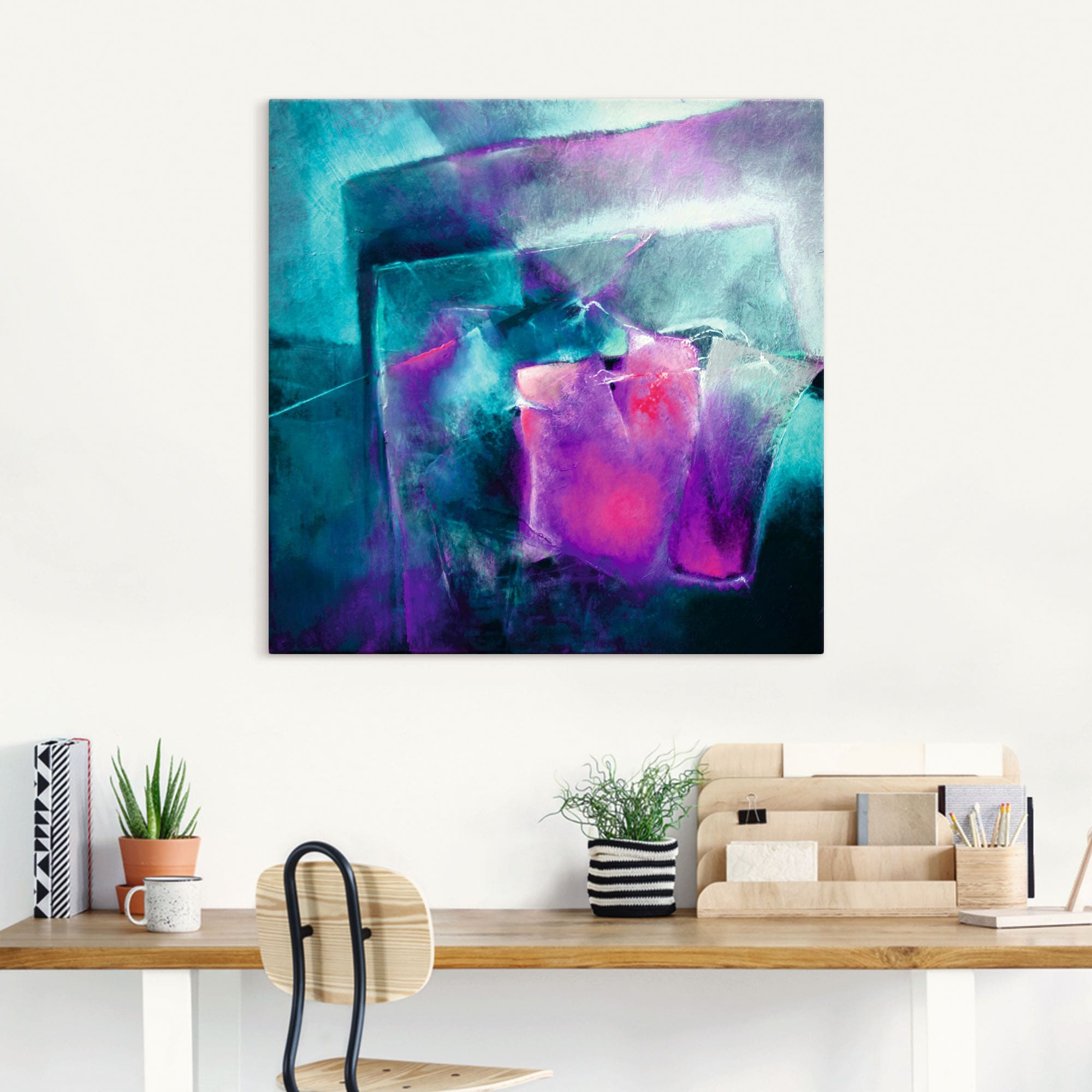 Artland Leinwandbild Muster 1 Stk. tlg. auf Holzrahmen gespannt