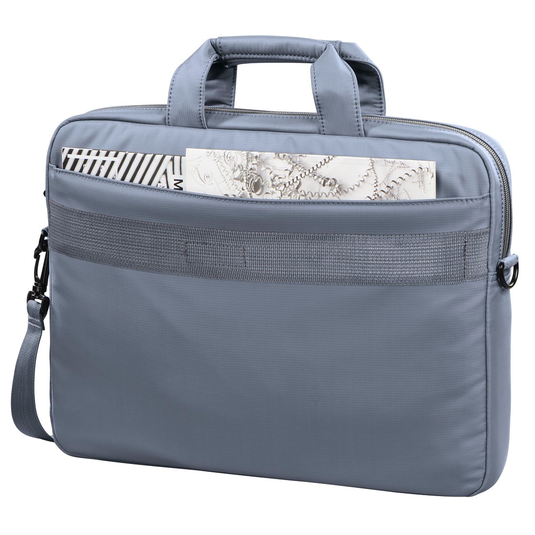 Hama Laptoptasche »Notebook Tasche bis 34 cm (13,3 Zoll) aus Nylon, eleganter Look«, Mit Tablet- und Dokumentenfach, Organizerstruktur und Trolleyband