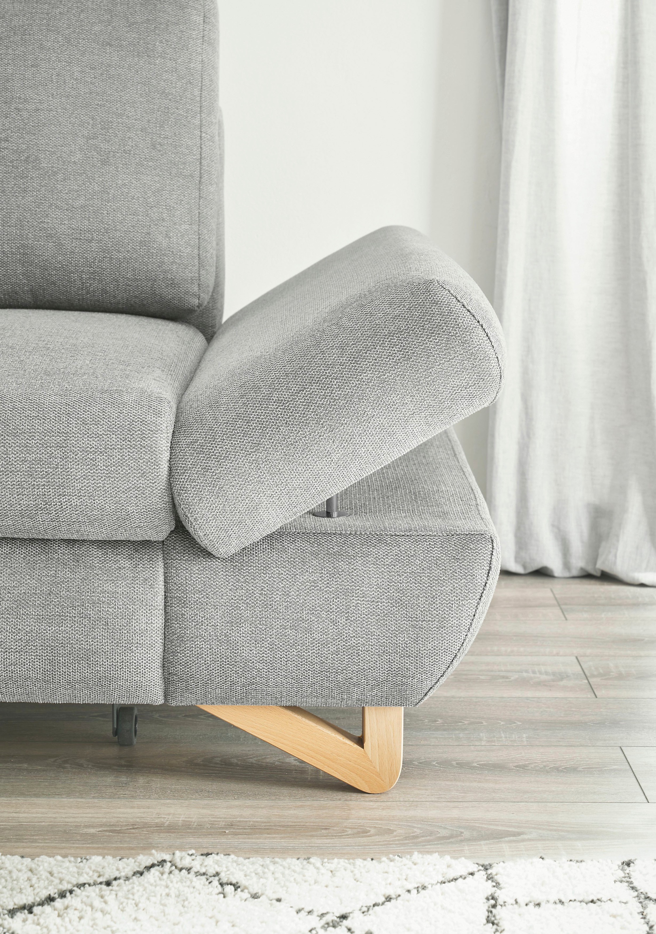 INOSIGN Ecksofa »City/Giron, L-Form,«, verstellbare Armlehnen mit Rasterfunktion