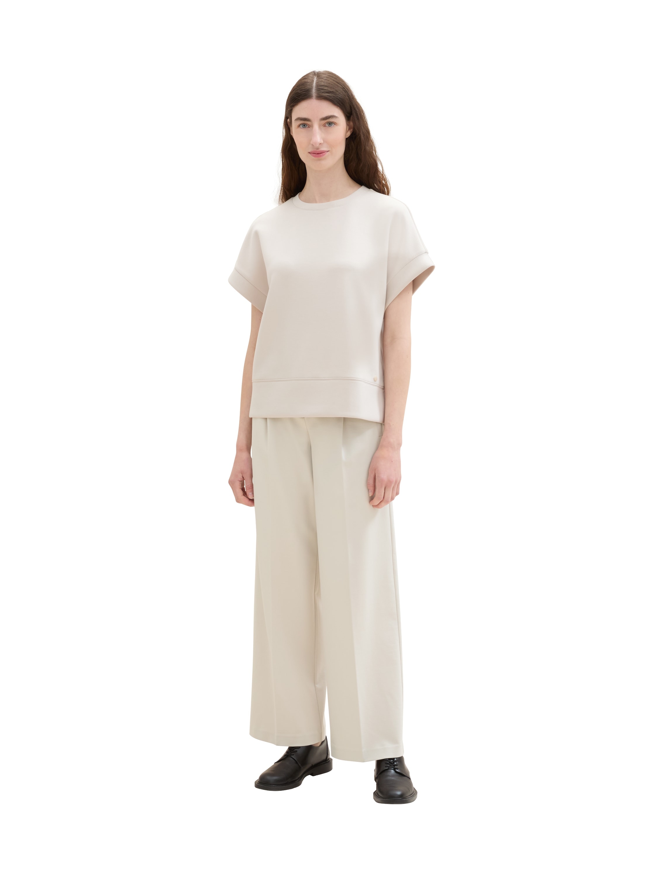 TOM TAILOR Jerseyhose, Wide Leg mit Taschen