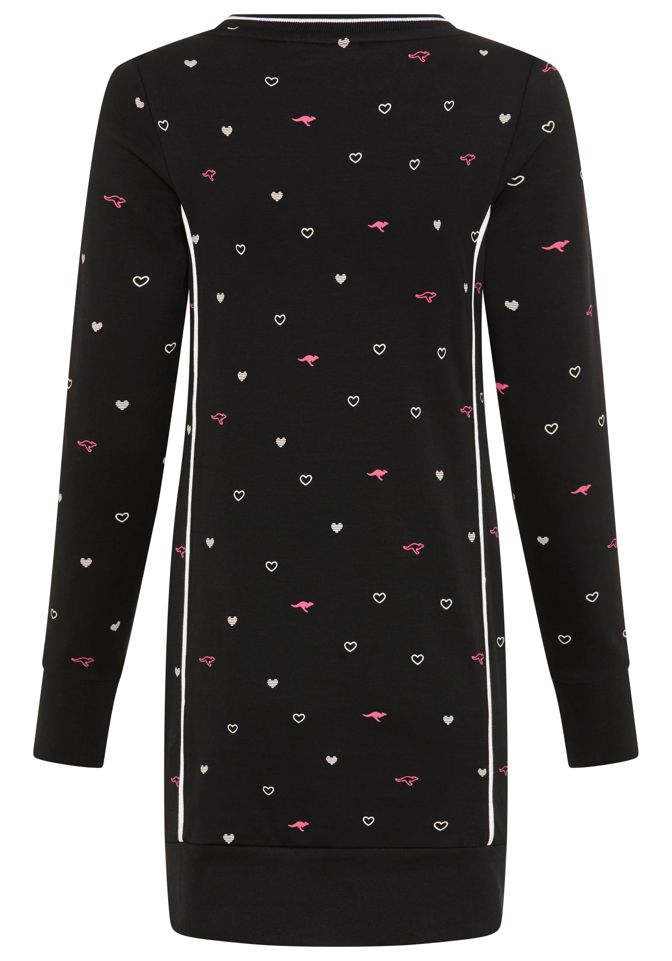 KangaROOS Sweater , Langarm,  figurbetont,  aus Interlock-Baumwolle,  mit Nahttaschen
