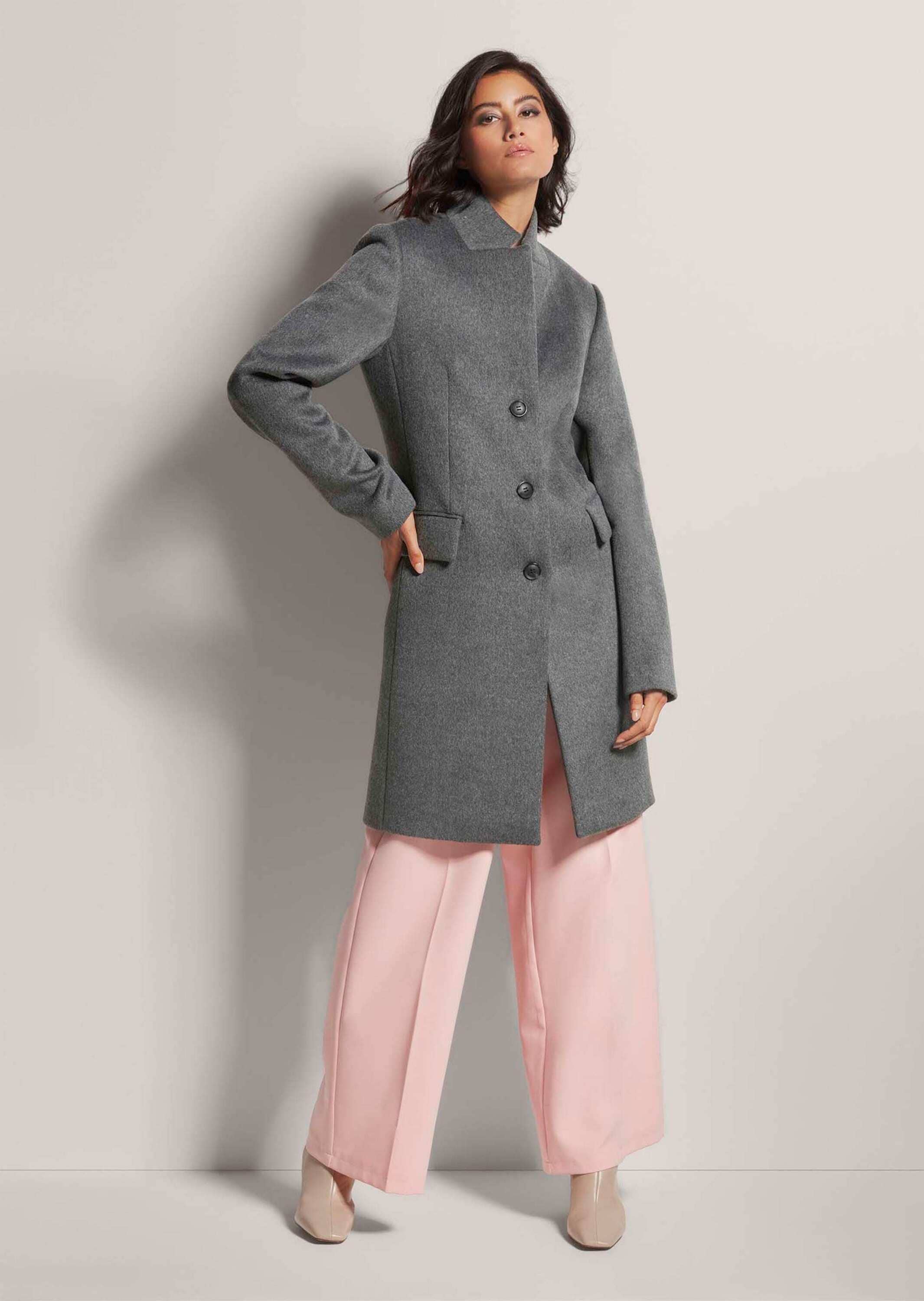 MADELEINE Langmantel »Mantel Kurzmantel mit Stehkragen«