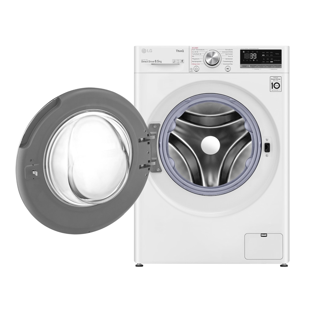 LG Waschmaschine, F2V7SLIM8E, 8,5 kg, 1200 U/min