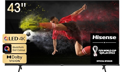 Hisense QLED-Fernseher »43E77HQ«, 109 cm/43 Zoll, 4K Ultra HD, Smart-TV, HDR10, HDR10+... kaufen